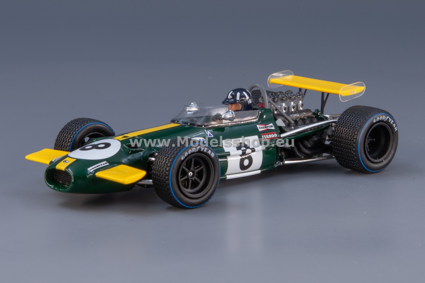 Spark S8319 Brabham BT26A No.8, Practice British GP 1969, Graham Hill