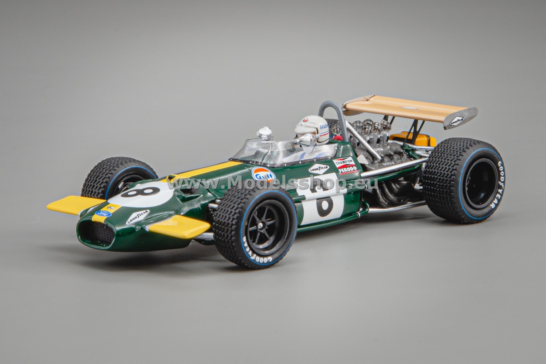 Spark S8323 Brabham BT26A F1 No.8, 3rd Mexico GP 1969, Jack Brabham