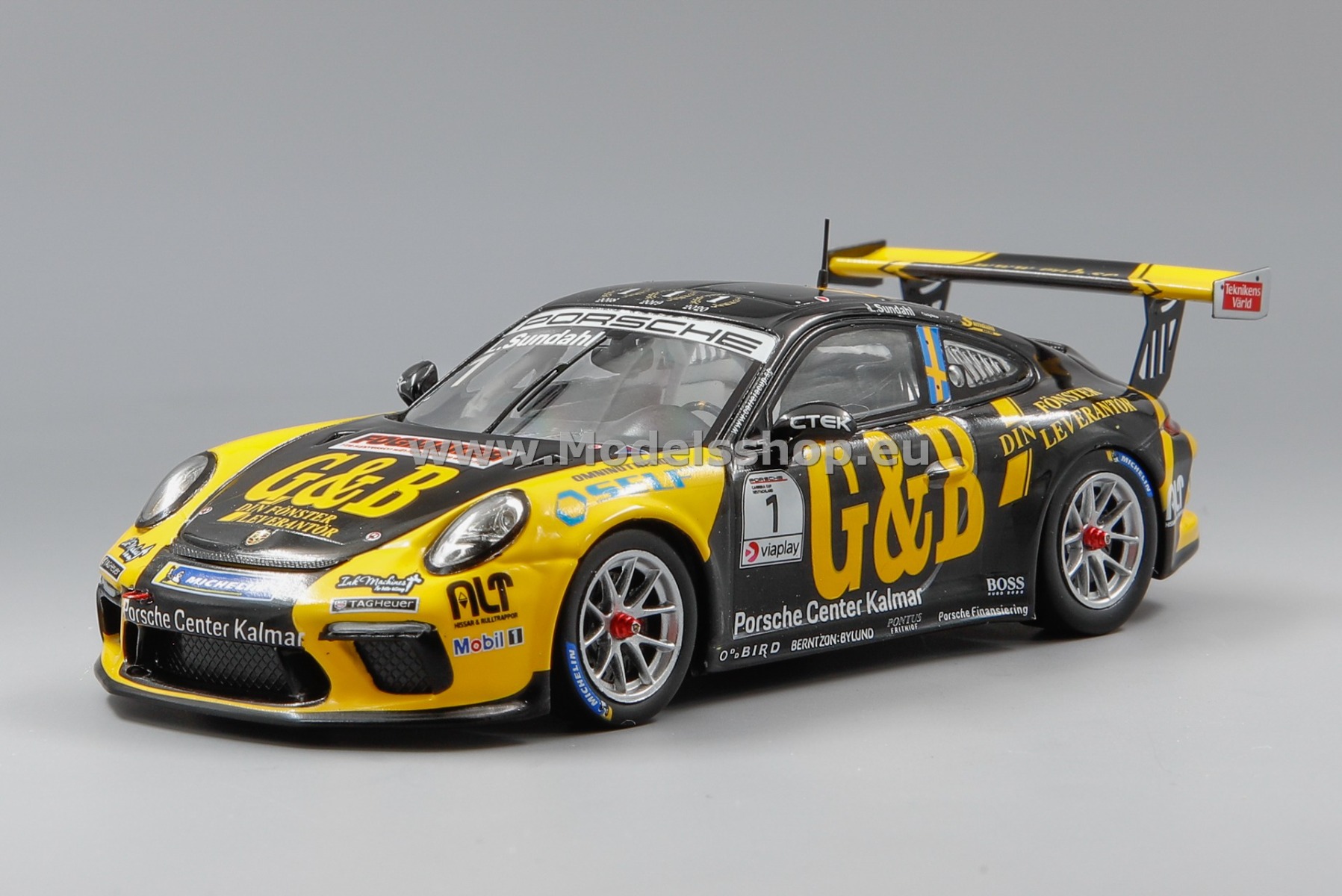 Spark S8509 Porsche 911 GT3 Cup No.1 Porsche Carrera Cup Scandinavia Champion 2021, Lukas Sundahl