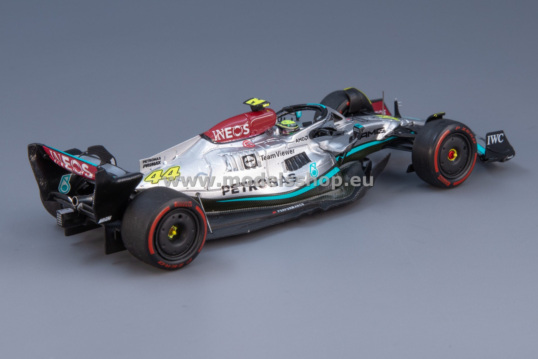 1/43 Spark Mercedes-AMG W13 2022 ハミルトン Mercedes F1 W13 #44 Lewis Hamilton French 2022 300th GP Race