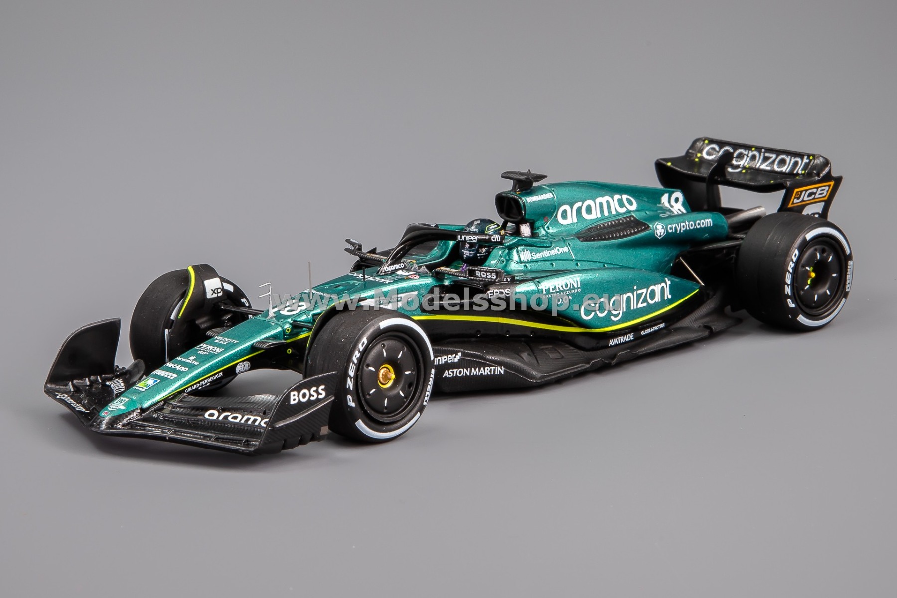 Spark S8576 Aston Martin AMR22, No.18 Aston Martin Aramco Cognizant F1 Team, Formula 1, 6th Bahrain GP 2023, Lance Stroll