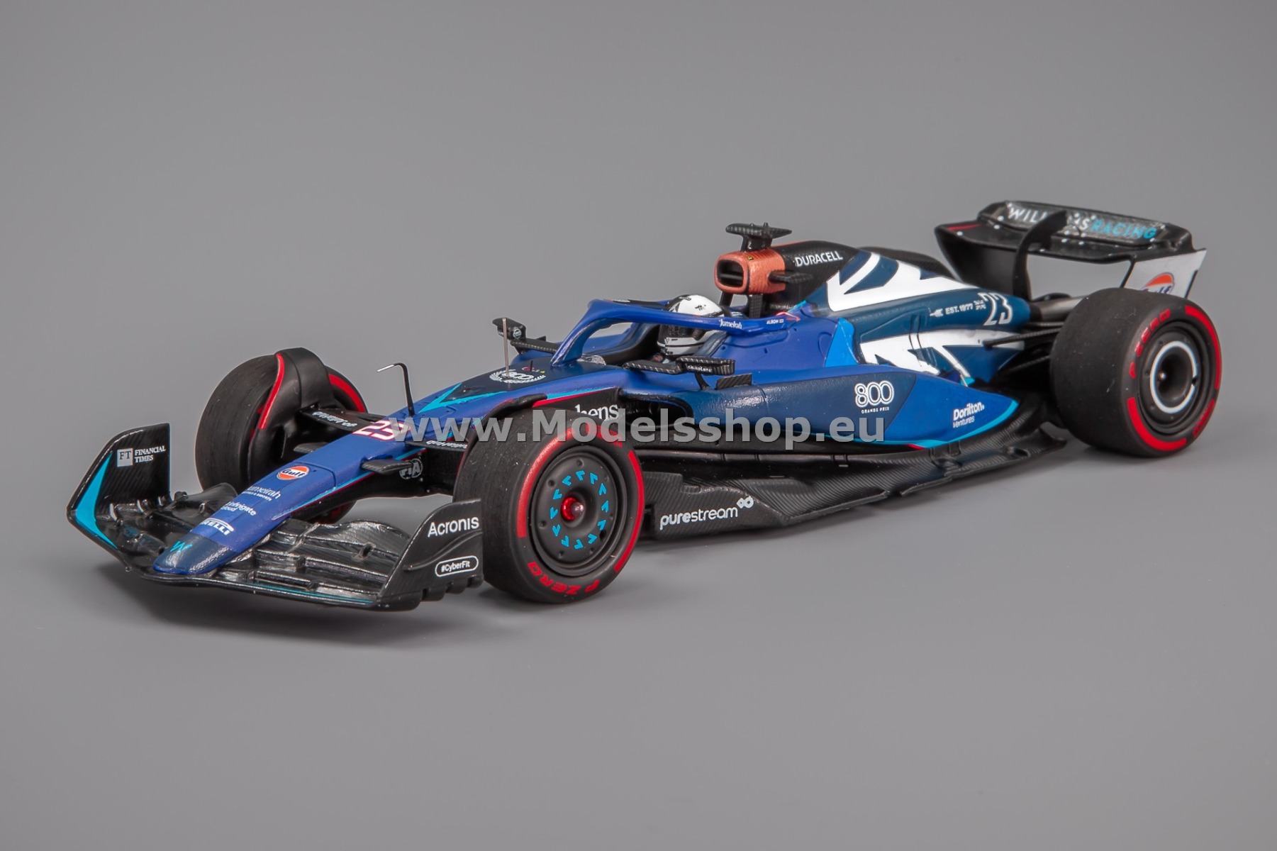 Spark S8588 Williams F1 FW45, No.23 Williams Racing F1, Formula 1, 8th Silverstone British GP 2023, Williams 800th GP, Alex Albon