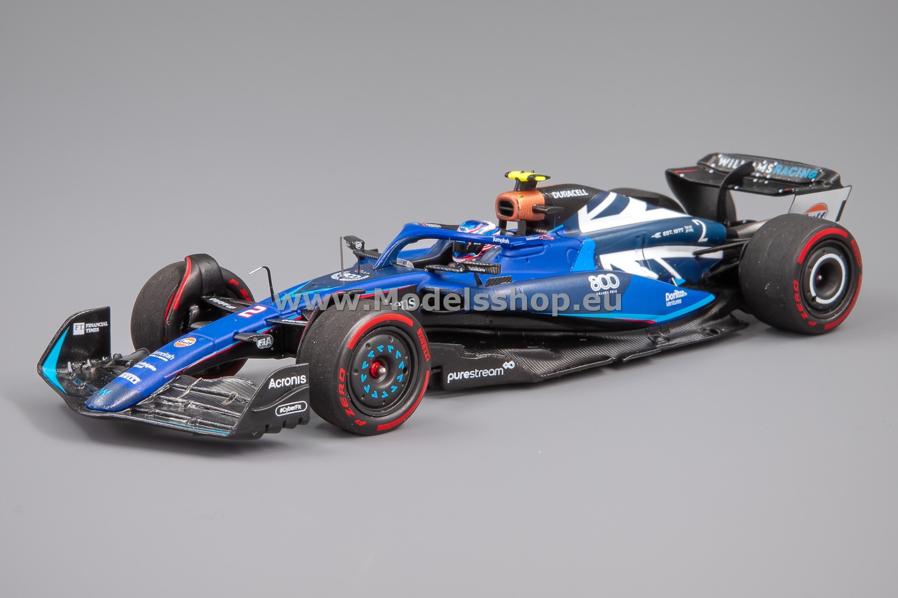 Spark S8589 Williams F1 FW45, No.2 Williams Racing F1, Formula 1, Silverstone British GP 2023, Williams 800th GP, Logan Sargeant