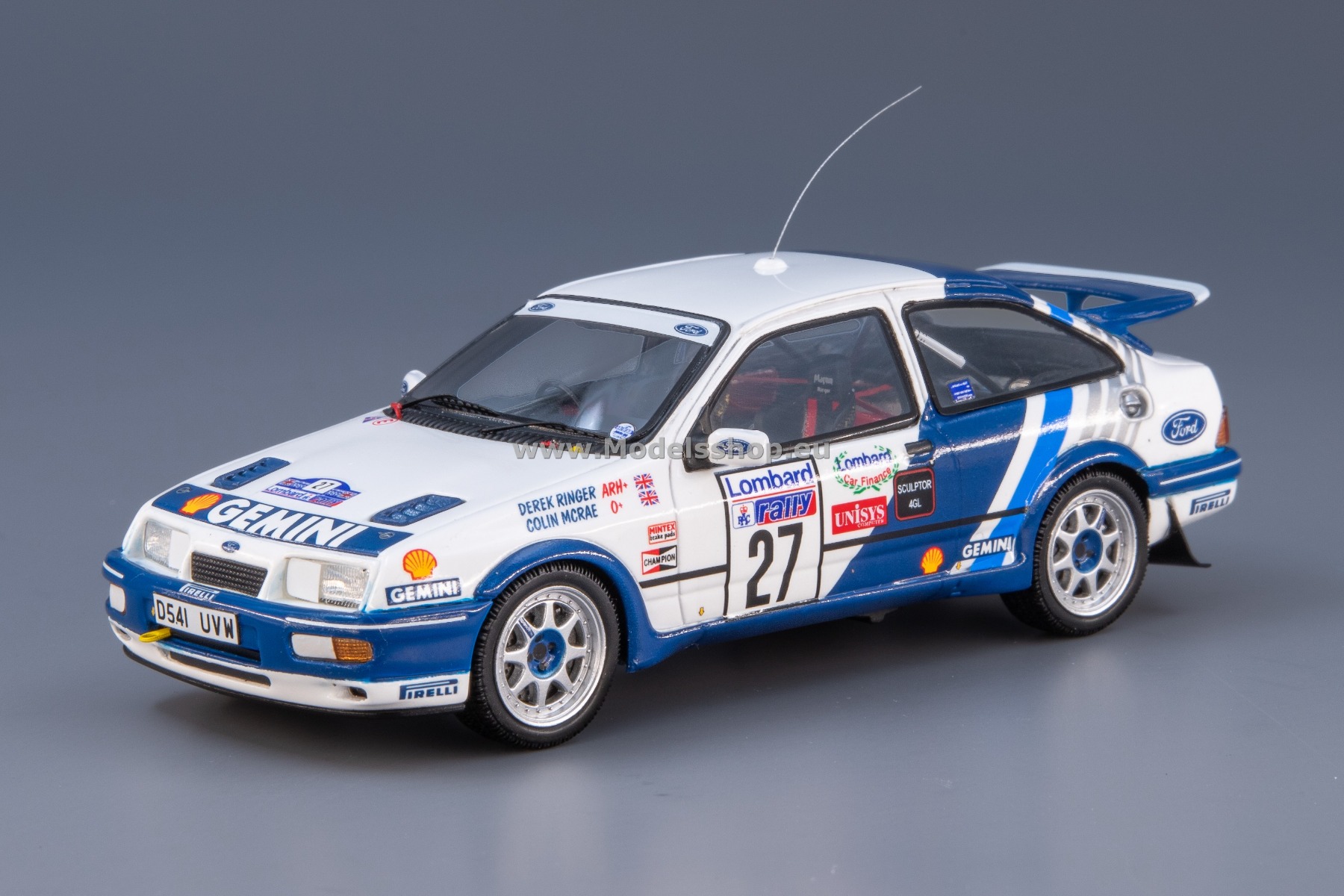 Spark S8708 Ford Sierra RS Cosworth No.27 Lombard RAC Rally 1989 C. McRae - D. Ringer