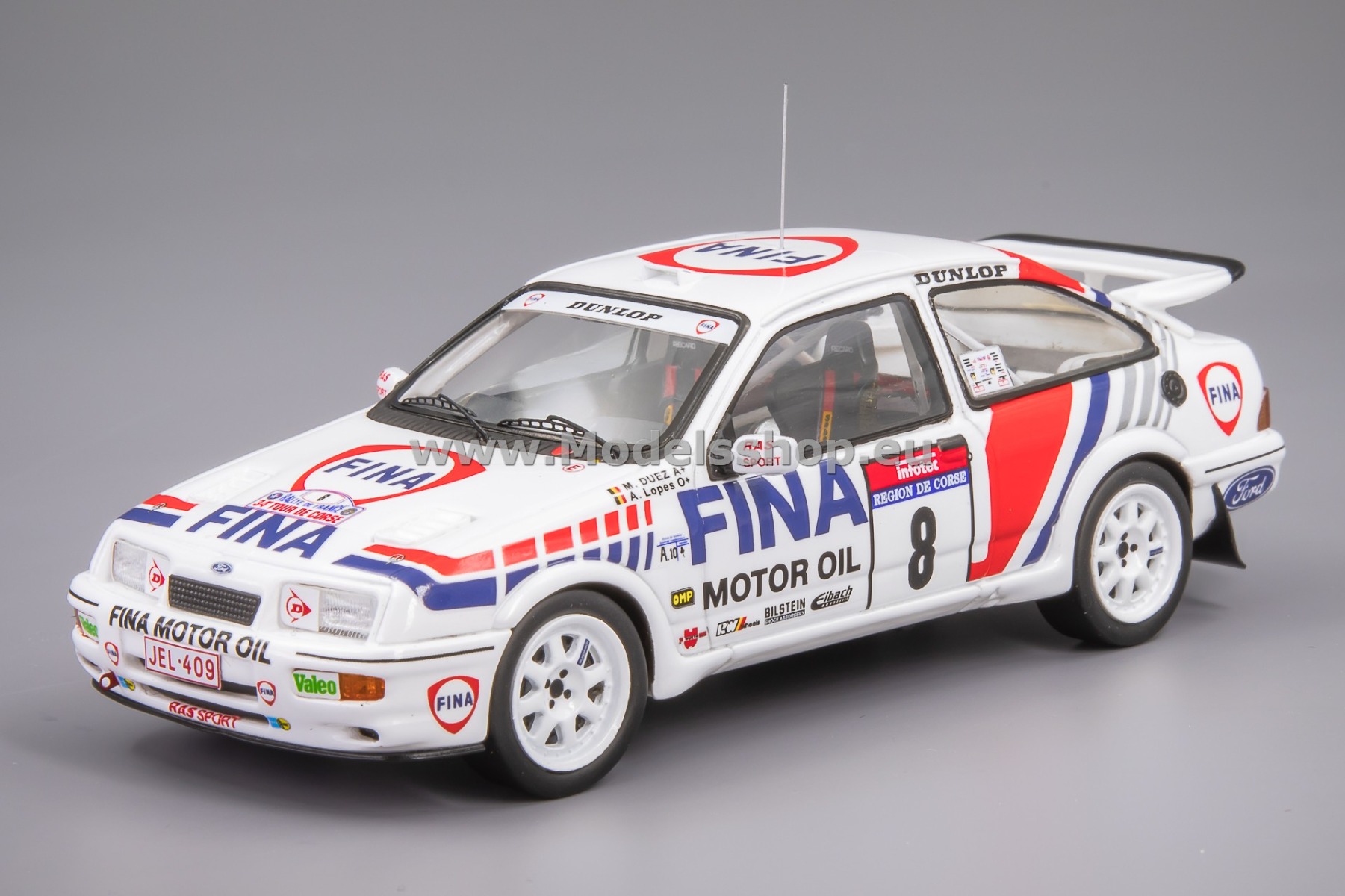 Spark S8710 Ford Sierra RS Cosworth, No.8 Tour de Corse - Rally de France 1990, M. Duez / A. Lopes