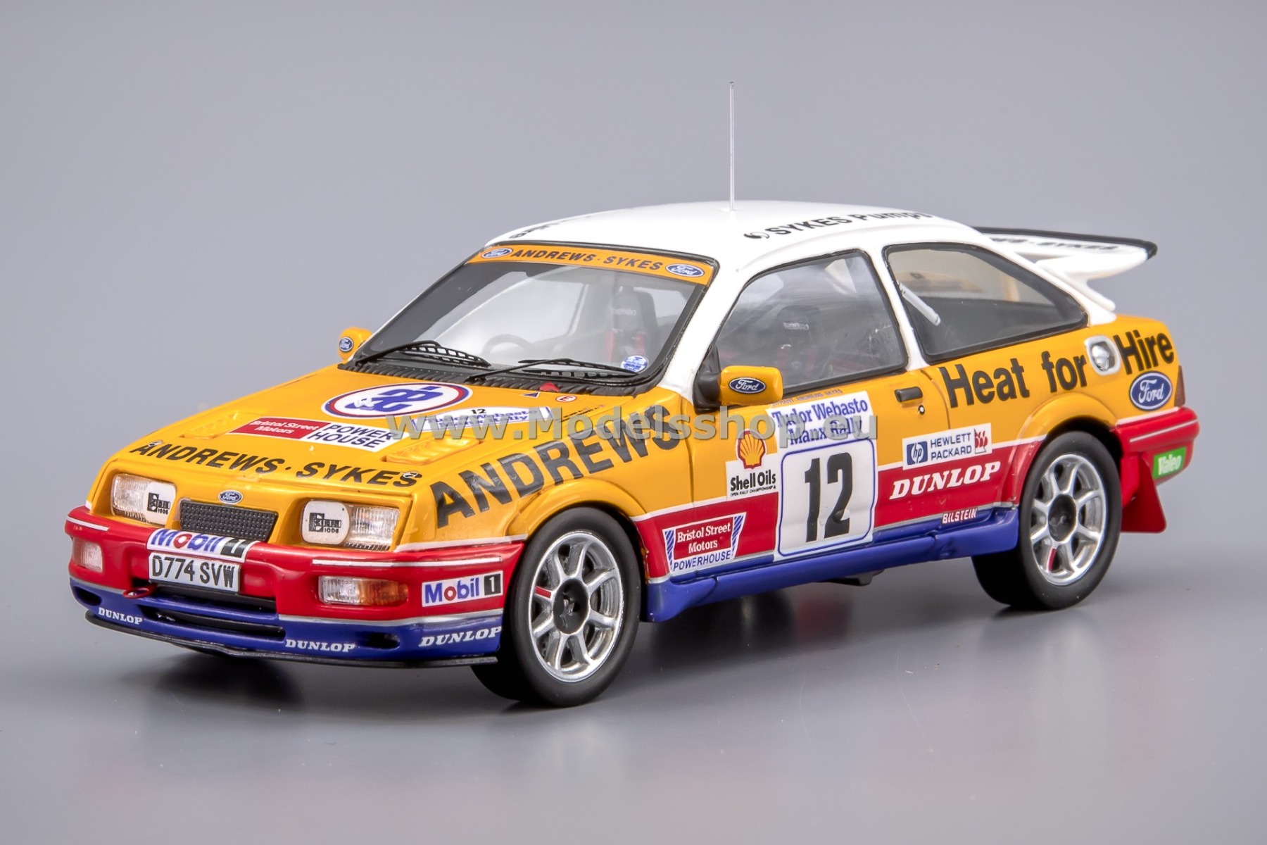 Spark S8711 Ford Sierra RS Cosworth, No.12, Winner Manx International Rally 1989, R. Brookes – N. Wilson