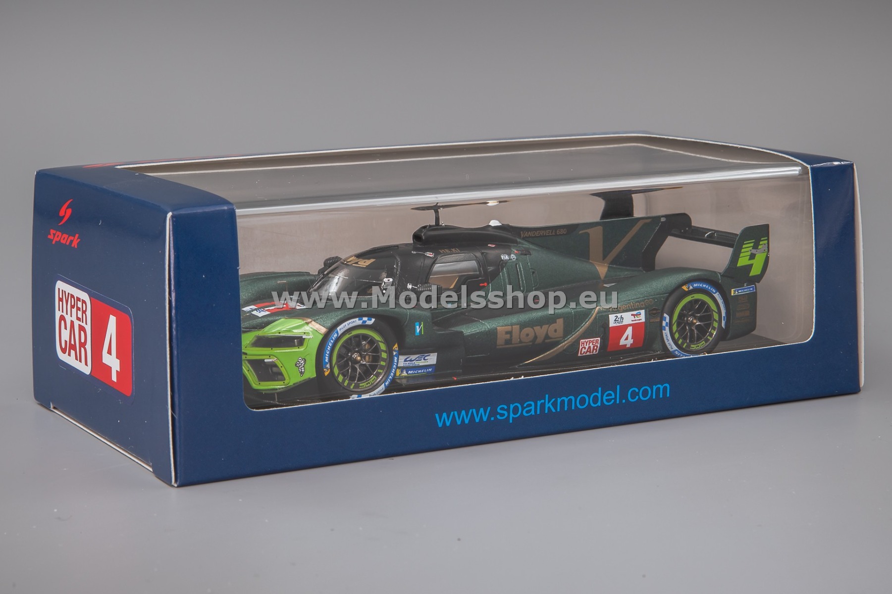 Spark S8722 Vanwall Vandervell 680, No.4, FLOYD VANWALL RACING TEAM, 24H Le Mans 2023, T. Spark S8722 Vanwall Vandervell 680, No.4, FLOYD VANWALL RACING TEAM, 24H Le Mans 2023, T.