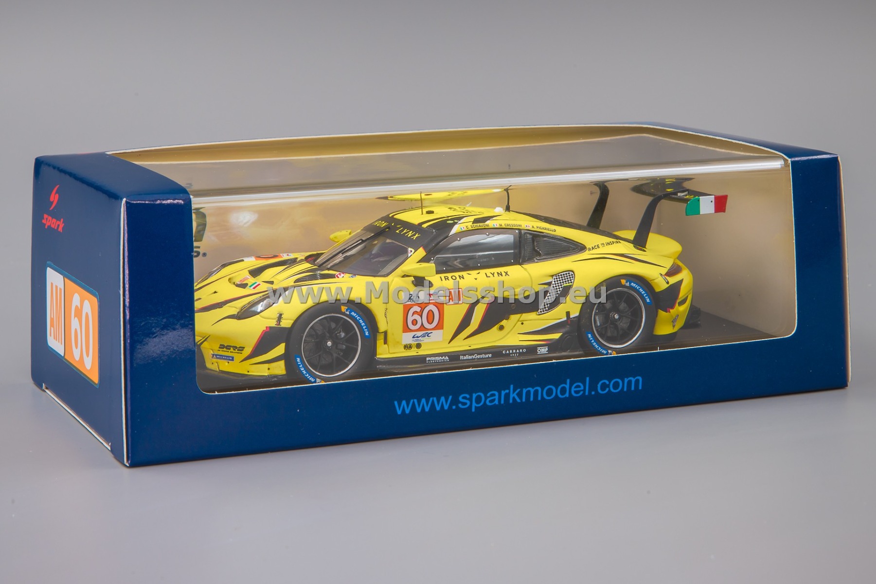 Spark S8763 Porsche 911 RSR - 19, No.60, IRON LYNX, 24H Le Spark S8763 Porsche 911 RSR - 19, No.60, IRON LYNX, 24H Le