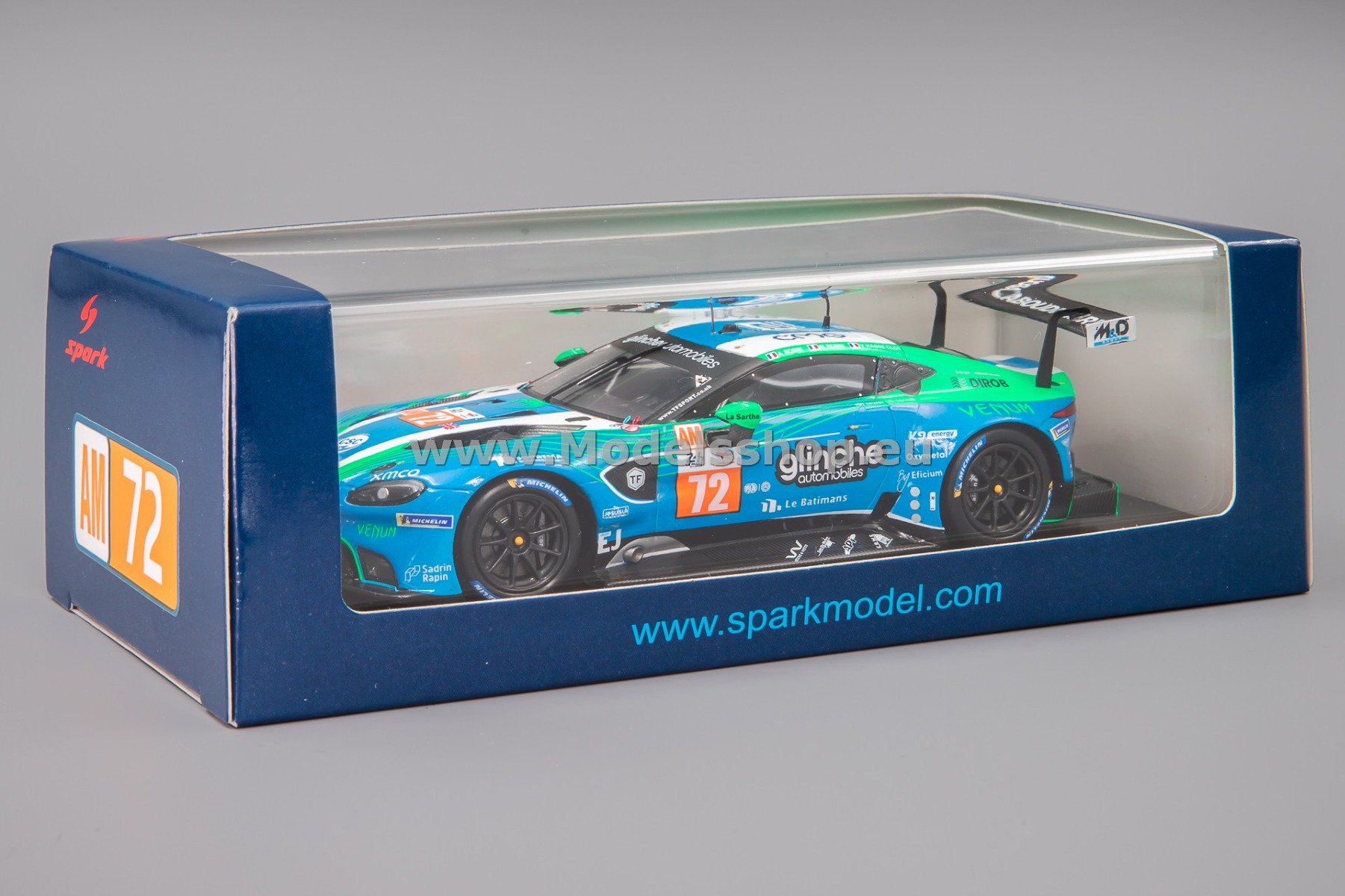 Spark S8764 Aston Martin Vantage AMR, No.72, TF SPORT, 24H Le Mans 2023, A. Robin - Spark S8764 Aston Martin Vantage AMR, No.72, TF SPORT, 24H Le Mans 2023, A. Robin -
