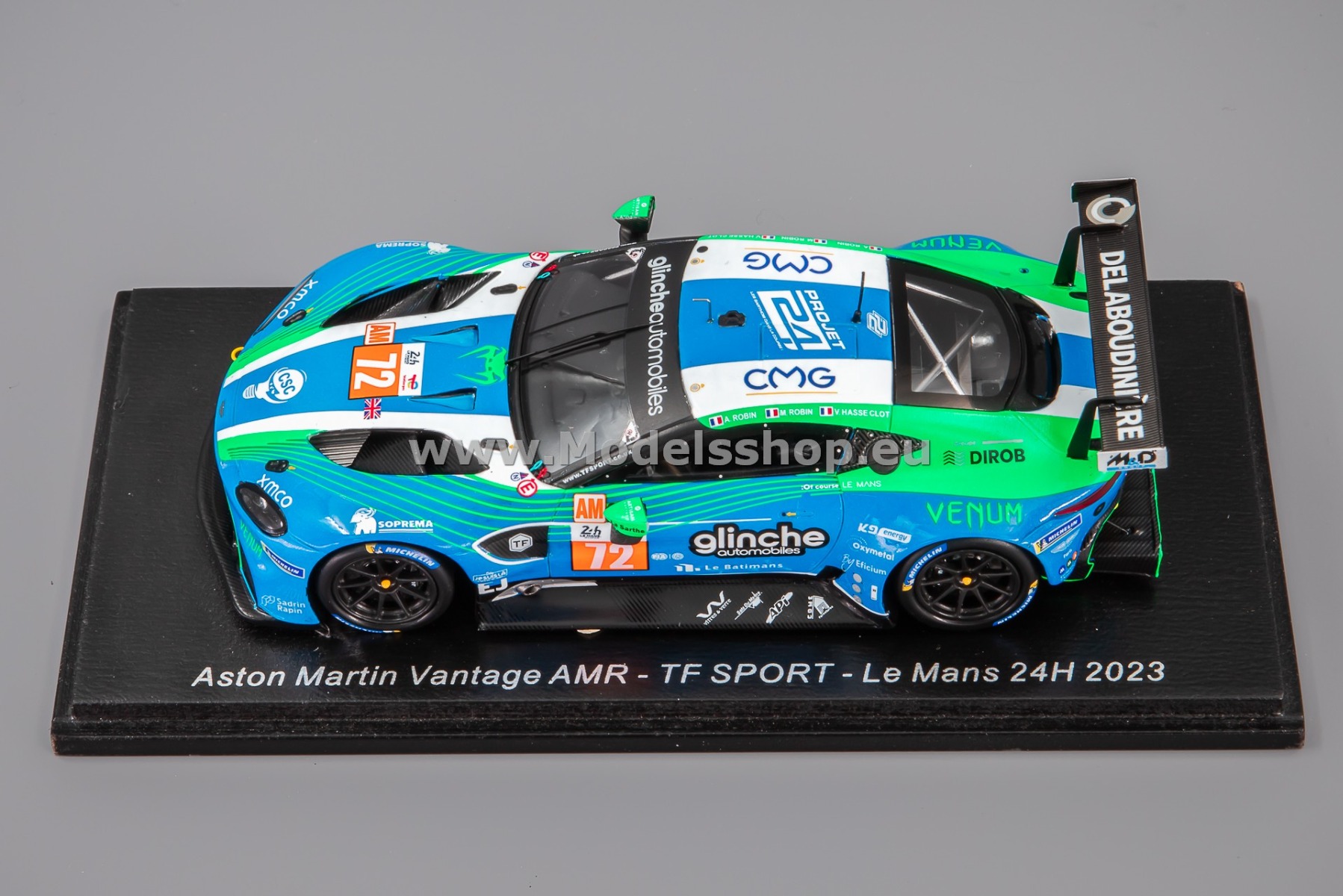 Spark S8764 Aston Martin Vantage AMR, No.72, TF SPORT, 24H Le Mans 2023, A. Robin - Spark S8764 Aston Martin Vantage AMR, No.72, TF SPORT, 24H Le Mans 2023, A. Robin -