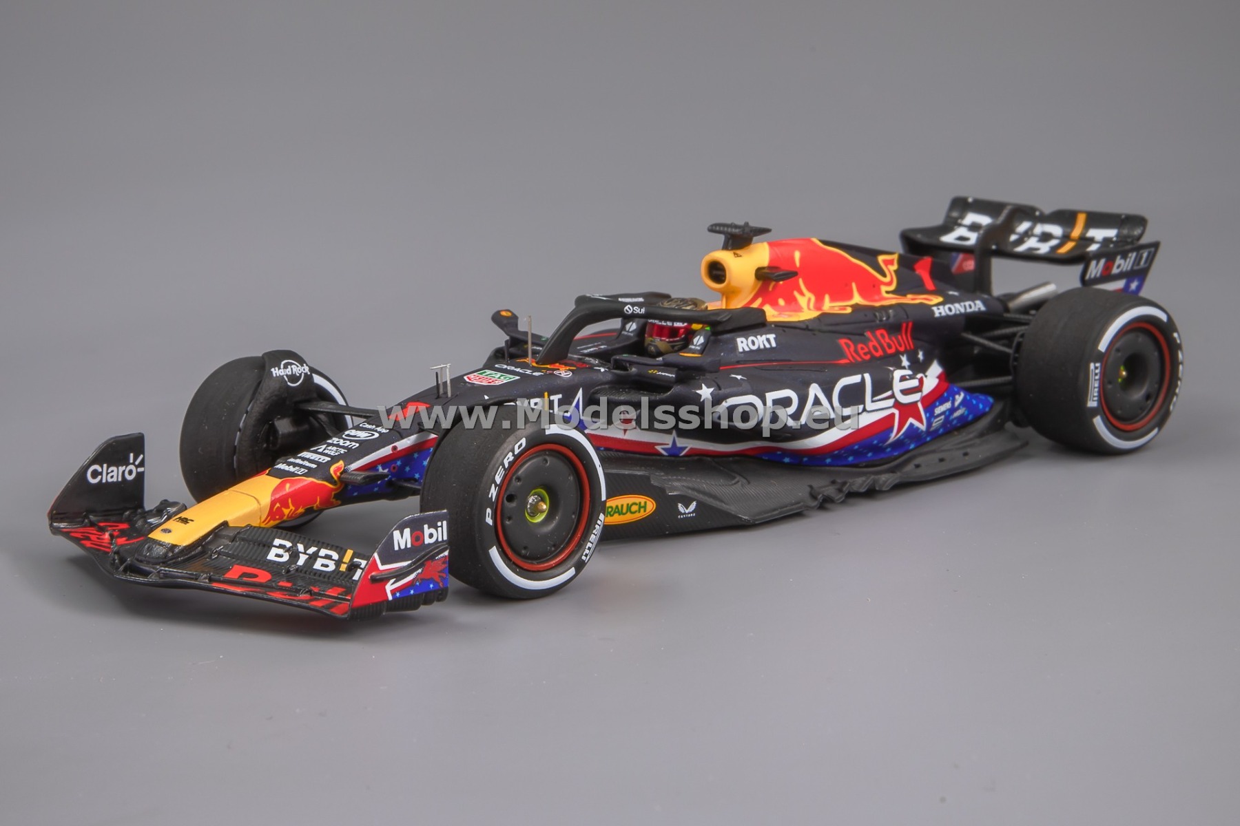 Spark S8915 Oracle Red Bull Racing RB19, No.1, Oracle Red Bull Racing, Formula 1, Winner USA GP 2023, Max Verstappen