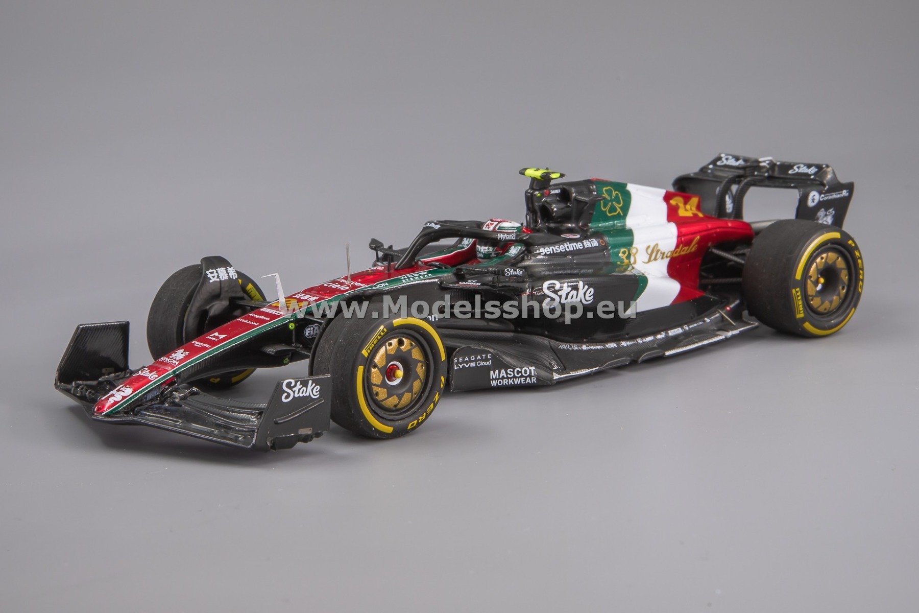 Spark S8933 Alfa Romeo F1 Team Stake C43, No.24, Alfa Romeo F1 Team ORLEN Formula 1 Italian GP 2023, Zhou Guanyu