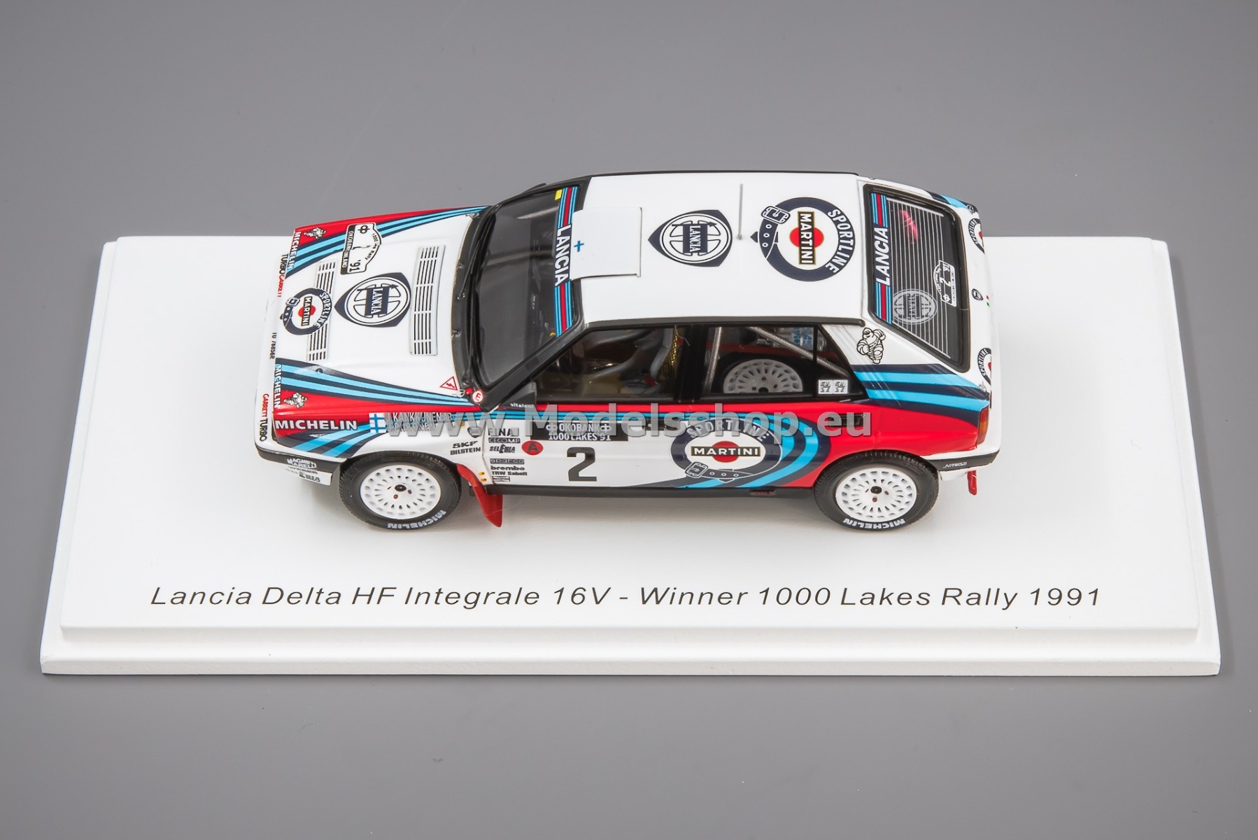 ミニカー Lancia Delta HF Integrale16V 1991Sanremo Lancia Delta HF Integrale 16V Winner Rallye San Remo 1991 N°1 1/43