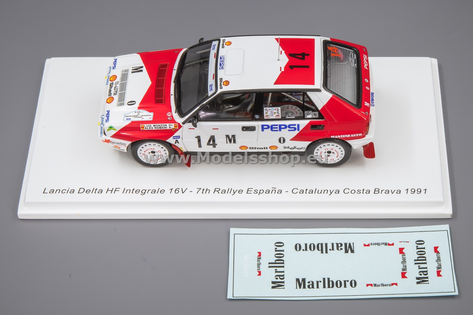 Spark 1:43 Lancia Delta Integrale 16V #14 7th Rallye