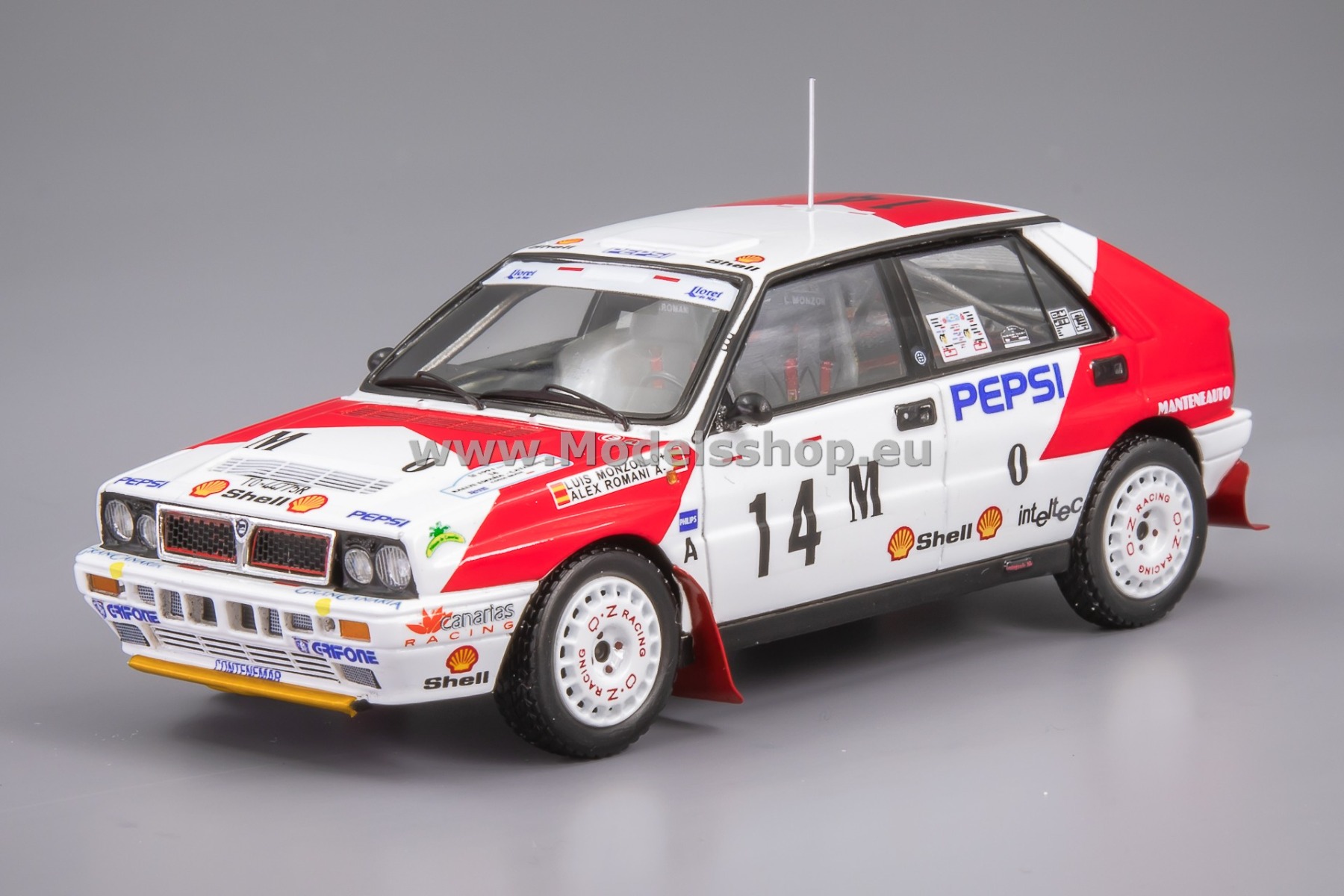 Spark S9012 Lancia Delta HF Integrale 16V No.14, 7th Rallye España - Catalunya Costa Brava 1991, L. Monzón / Á. Romaní
