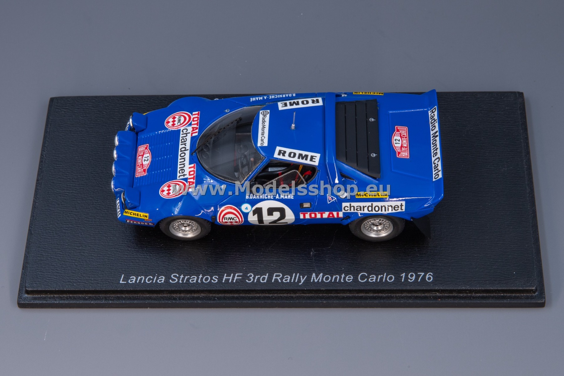 Spark S9084 Lancia Stratos HF No.12, 3rd Rallye Monte Carlo 1976