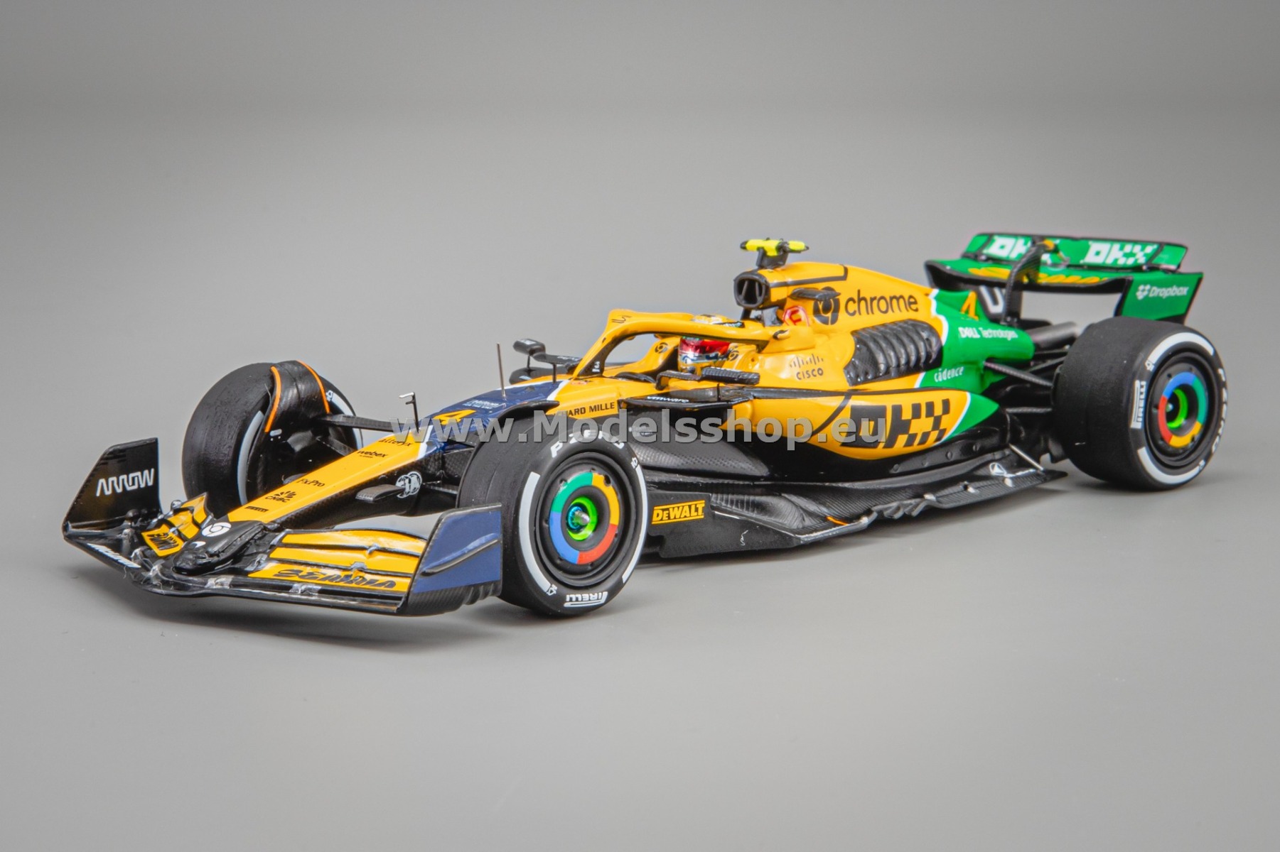 Spark S9538 McLaren Formula 1 Team MCL38, No.4, 4th F1 Monaco GP 2024, Lando Norris