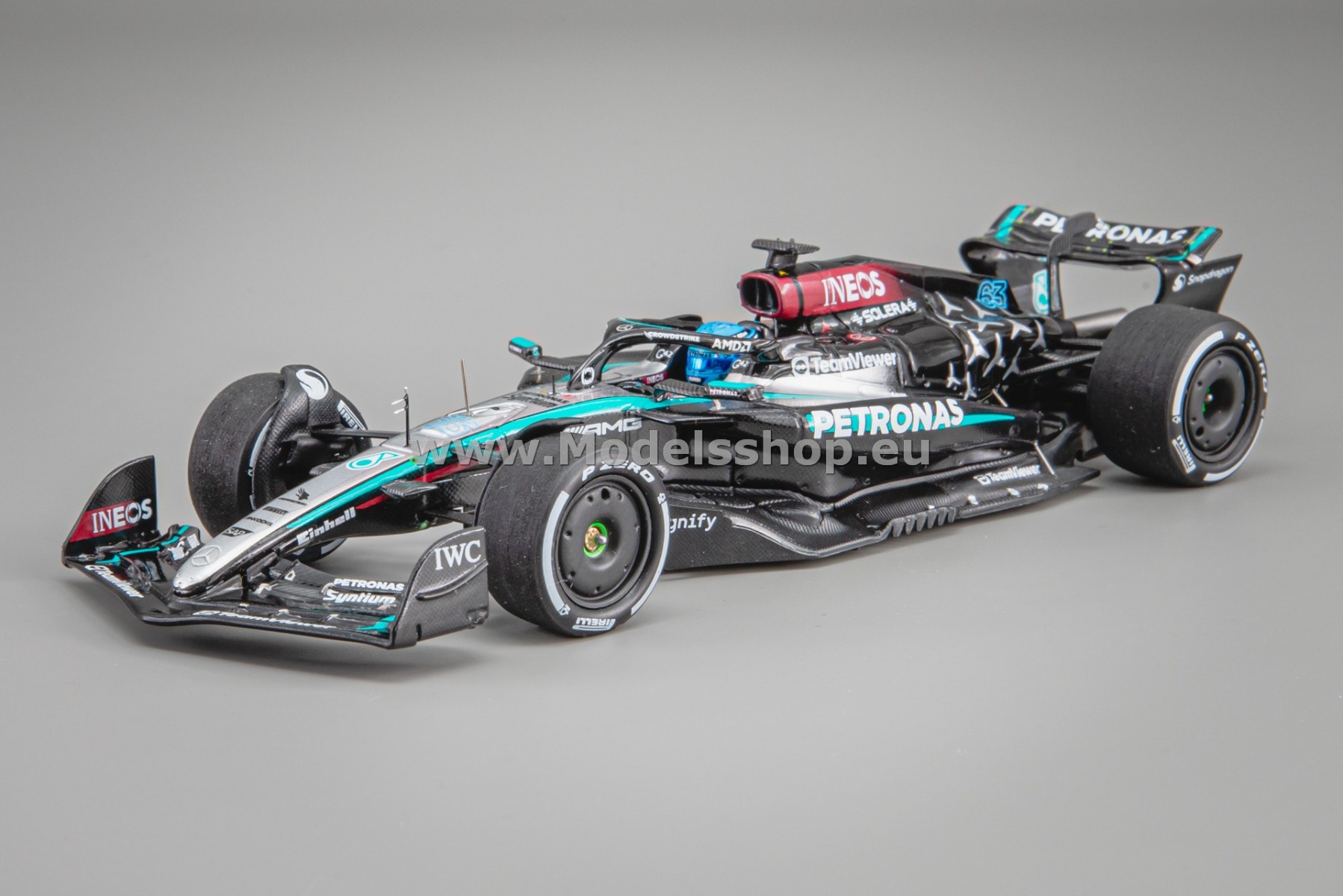 Spark S9545 Mercedes-AMG PETRONAS Formula One Team, No.63, F1 W15 E Performance, Winner F1 Las Vegas GP 2024, George Russell