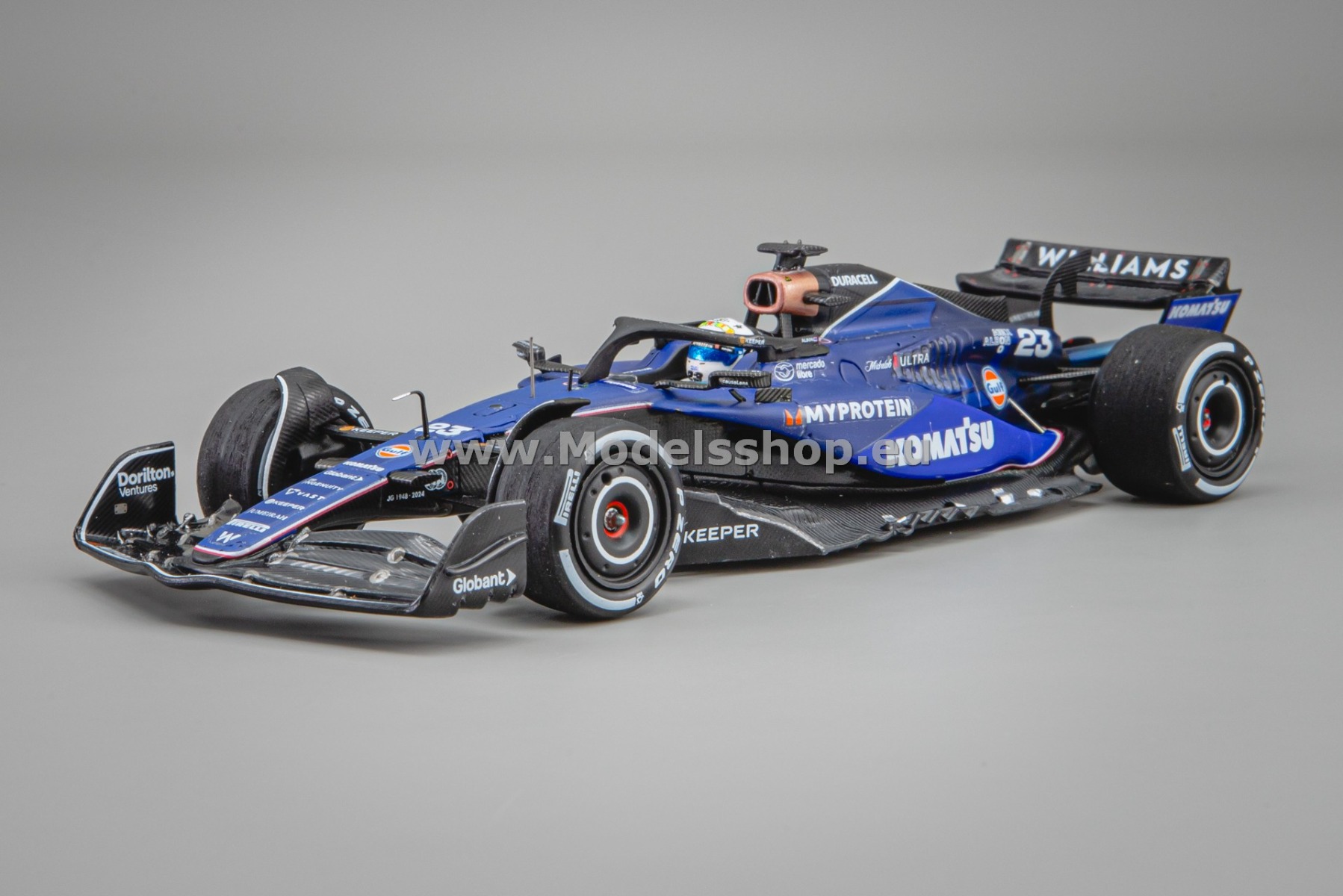 Spark S9559 Williams Racing FW46, Formula 1, No.23 US F1 GP 2024, Alex Albon (100th Race)