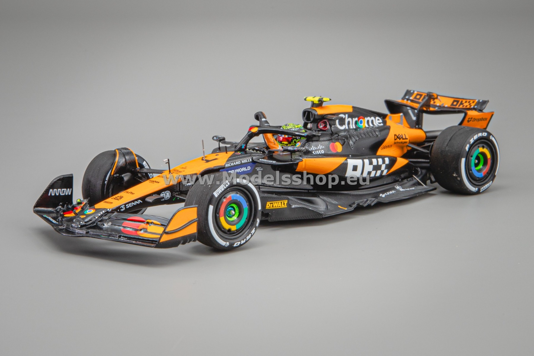 Spark S9568 McLaren MCL38 McLaren Formula 1, No.4, Winner Abu Dhabi F1 GP 2024, Lando Norris
