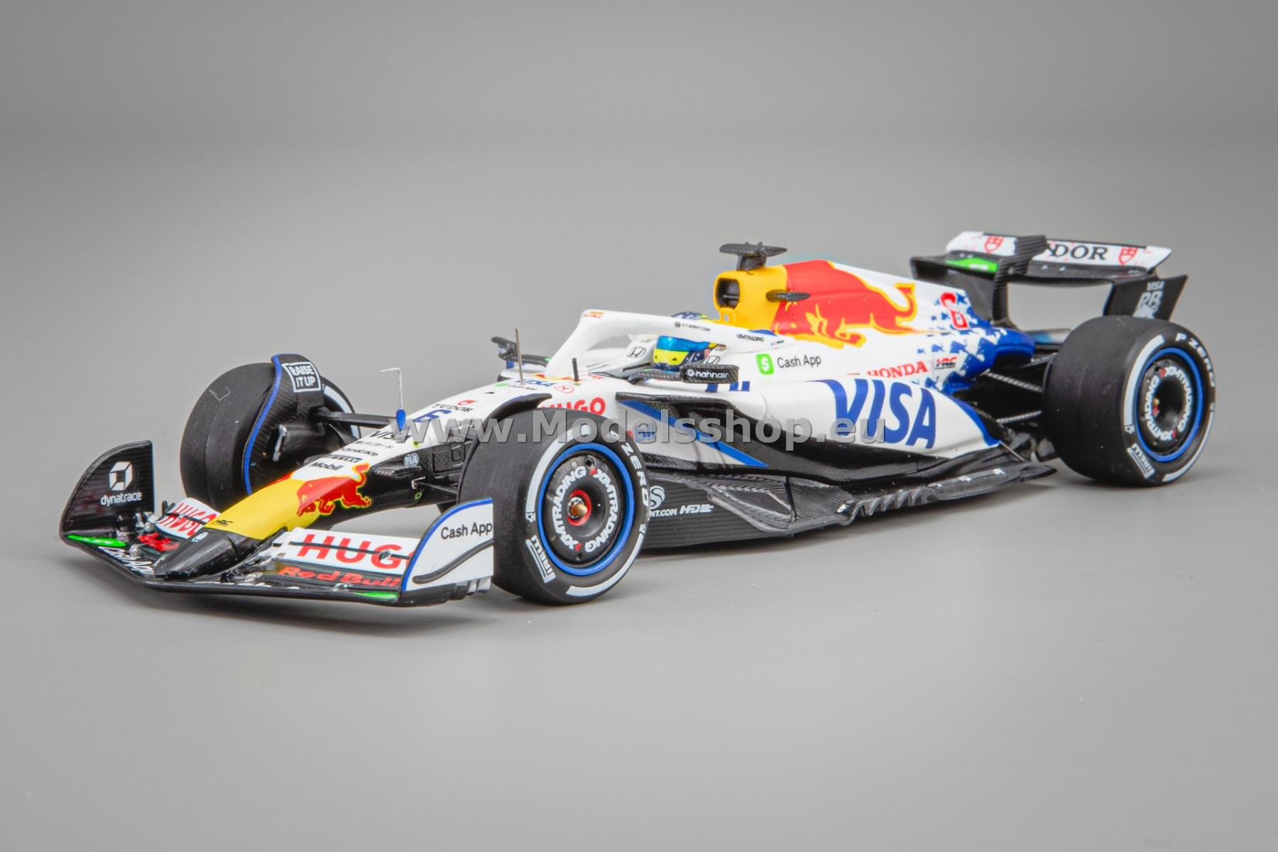 Spark S9574 Racing Bulls, No.6 Visa Cash App Racing Bulls, Formula One Team 8th Japanese F1 GP 2025, Isack Hadjar (W. Pit Board)