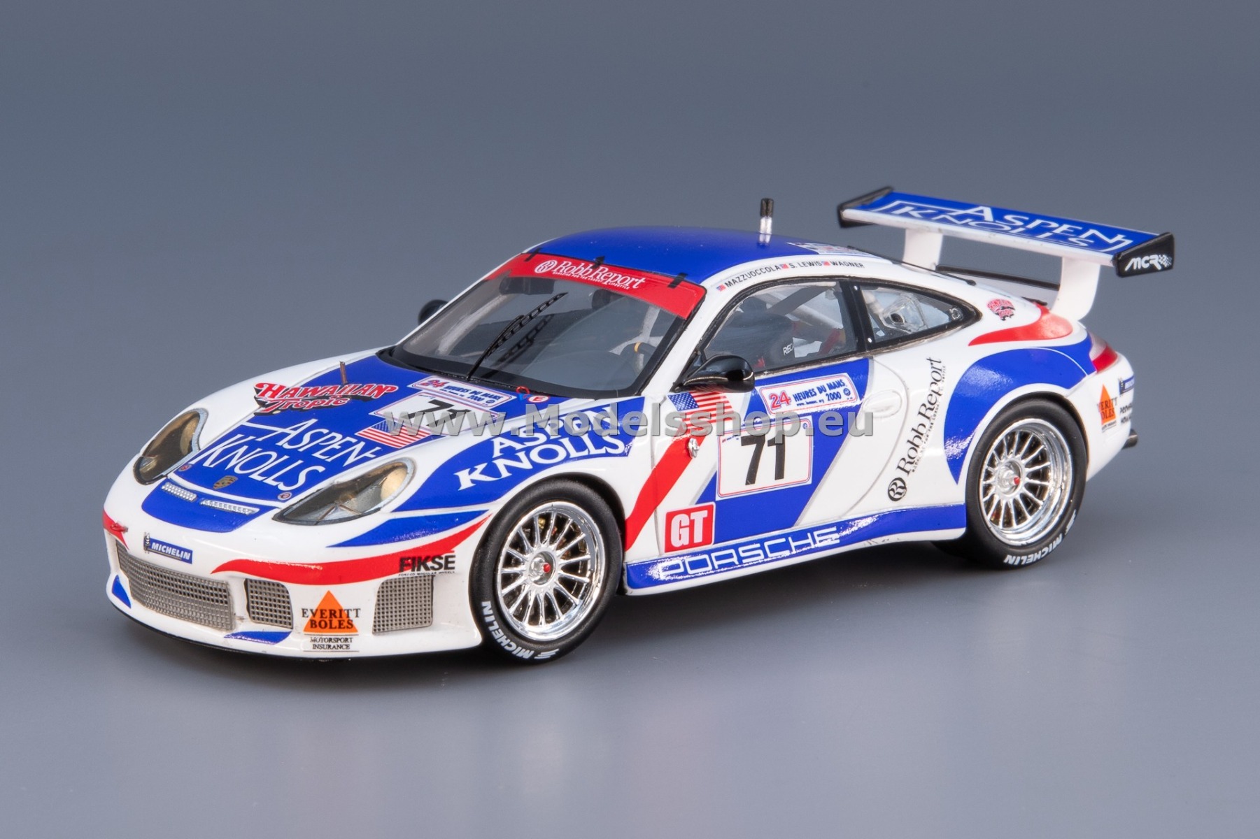 Spark S9937 Porsche 996 GT3 R No.71, Le Mans 2000, C. Wagner - S. Lewis - B. Mazzuoccola