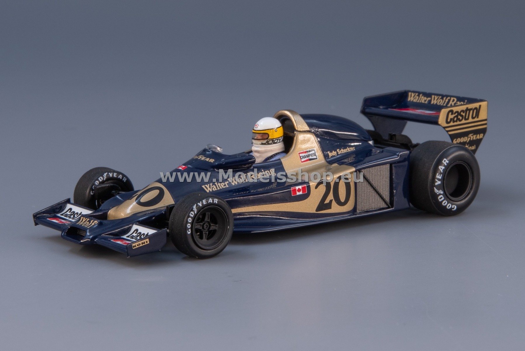 Spark S9998 Wolf WR1 no.20, Formula 1, Winner Canadian GP 1977, Jody Scheckter