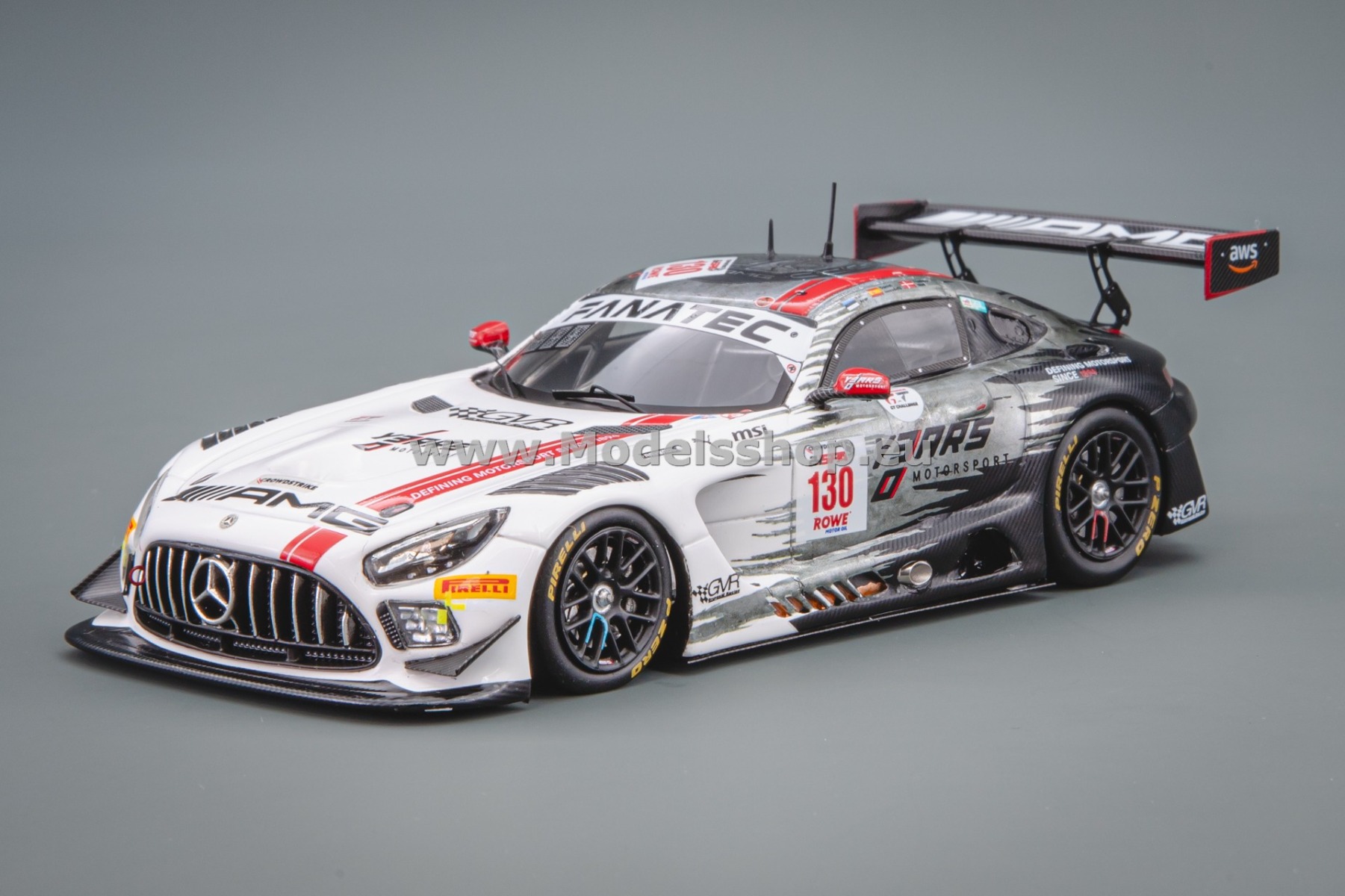 Spark SB822 Mercedes-AMG GT3 EVO No.130 Mercedes-AMG Team GruppeM Racing 24H Spa 2024 F. Vesti – D. Juncadella – R. Aron (Limited 300pcs)