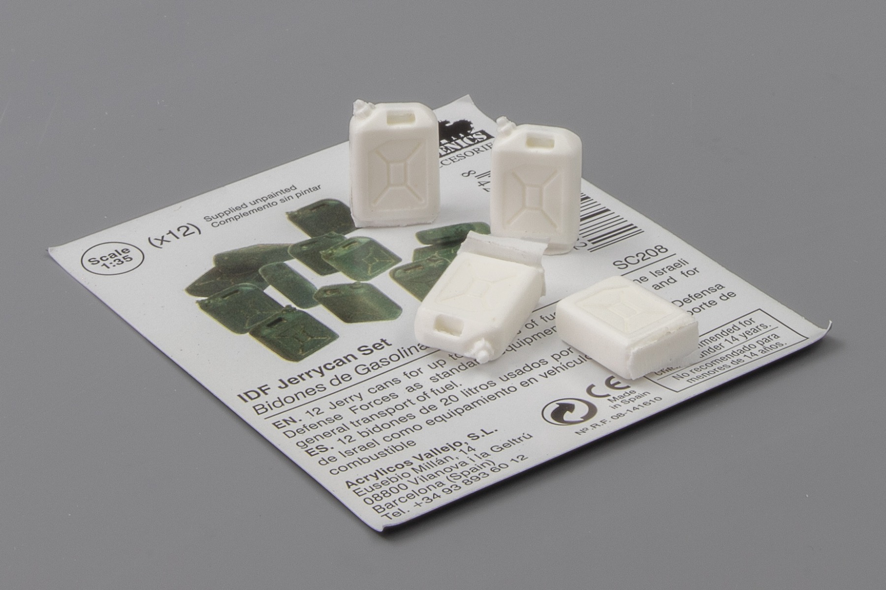Vallejo SC208 IDF Jerrycan set , model kit