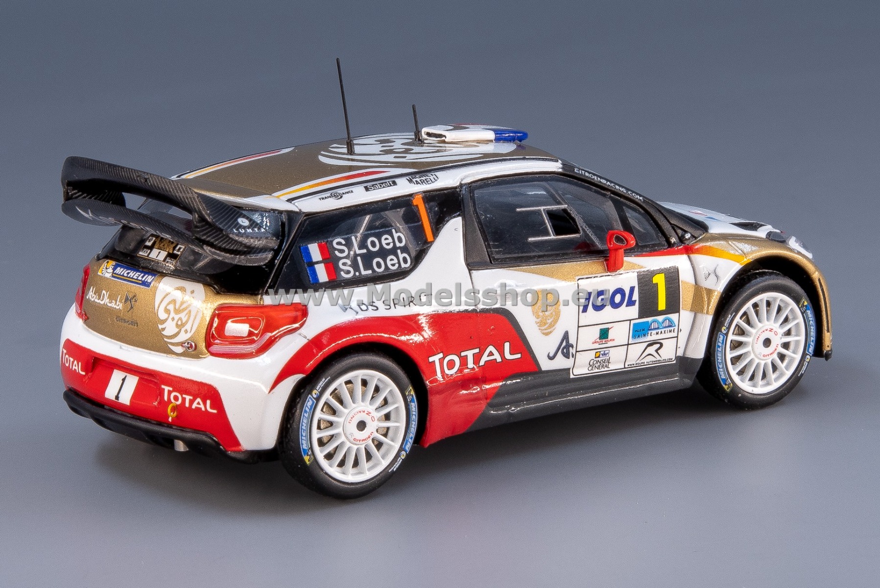 【美品】スパーク CitroenDS3 WRC 1/43 Spark SF081 Citroen DS3 WRC No1 Winner Rallye du Var 2014 S