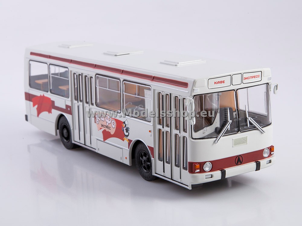 Bus magazine special series (Modimio) No.9  with model of LAZ-4969 bus-cafe
