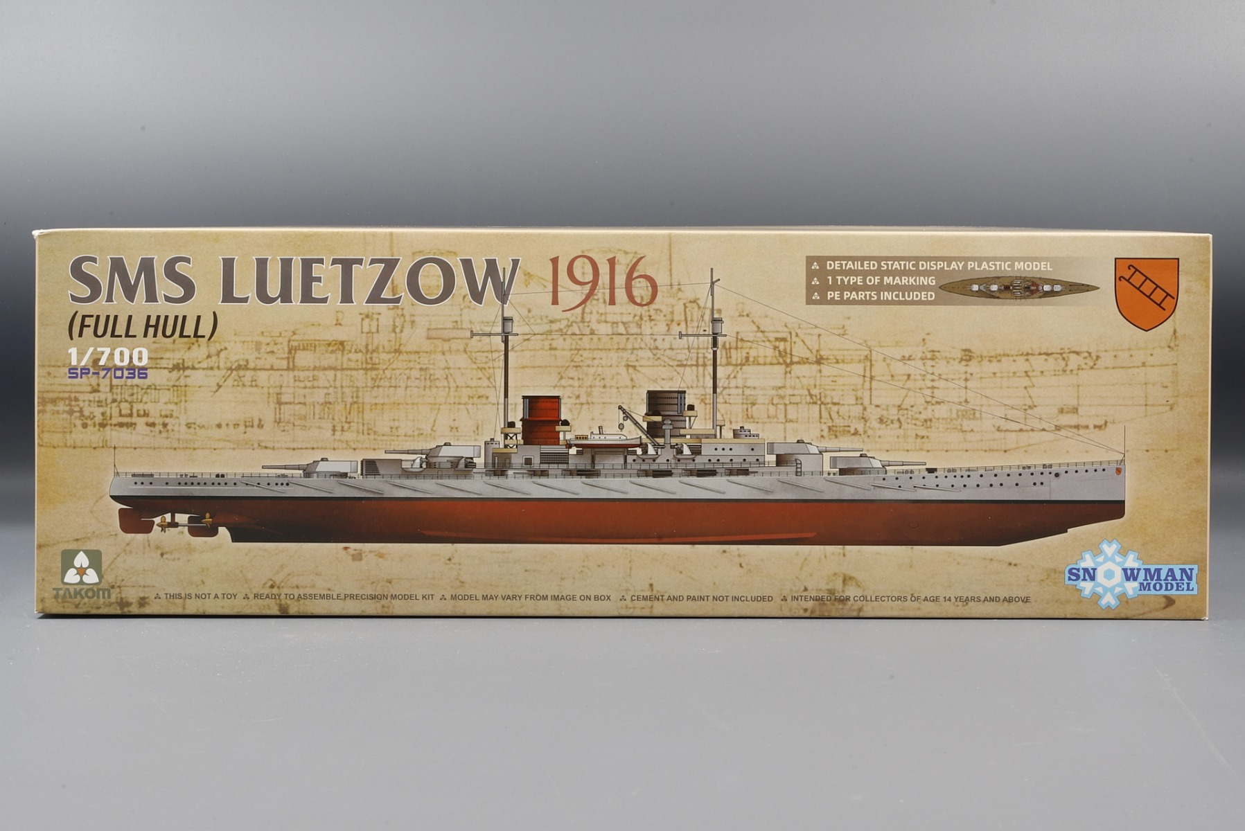 TAKOMSP7036 SMS Luetzow 1916 (Full Hull)