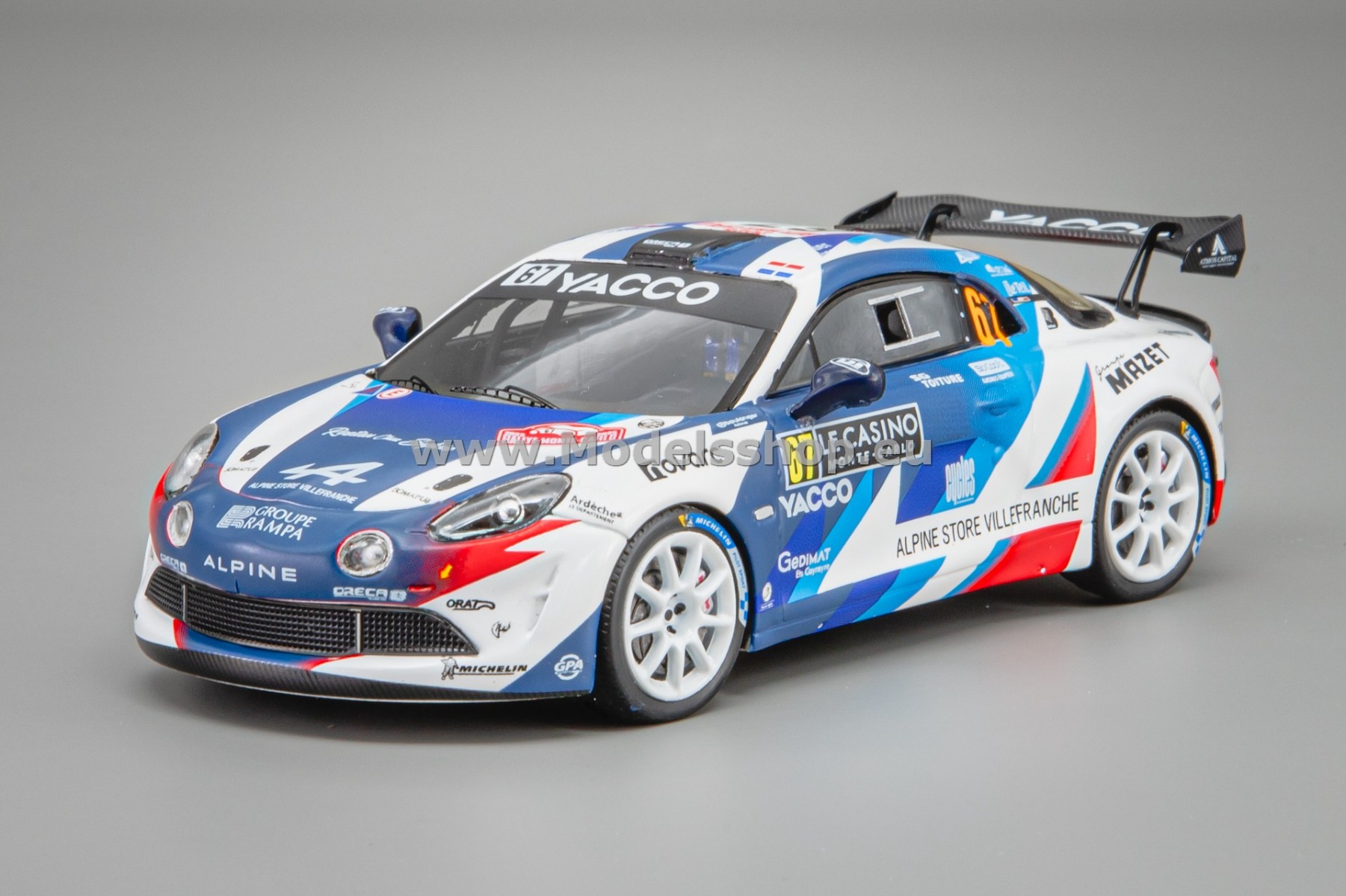 Spark S6895 Alpine A110 Rally RGT No.67 CHL Sport Auto, Winner RGT, Rally Monte Carlo 2025, R. Astier - D. Giraudet 