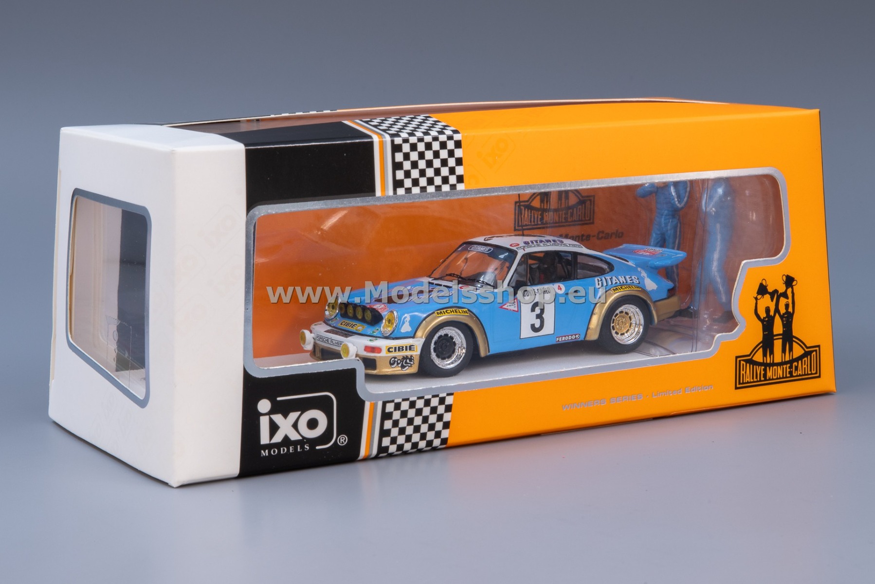 IXO SPRM001-78 Porsche 911 Carrera RS, No.3, Gitanes, Rallye WM, Rallye Monte Carlo Winner IXO SPRM001-78 Porsche 911 Carrera RS, No.3, Gitanes, Rallye WM, Rallye Monte Carlo Winner
