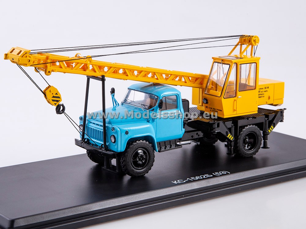 SSM1529 Crane truck KS-1562B(GAZ-53) /blue - yellow/