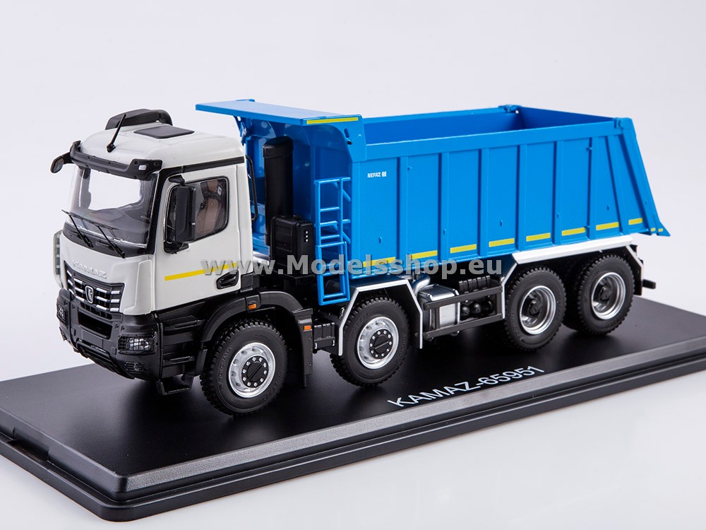 SSM1533 KAMAZ-65951 dump truck /white-blue/