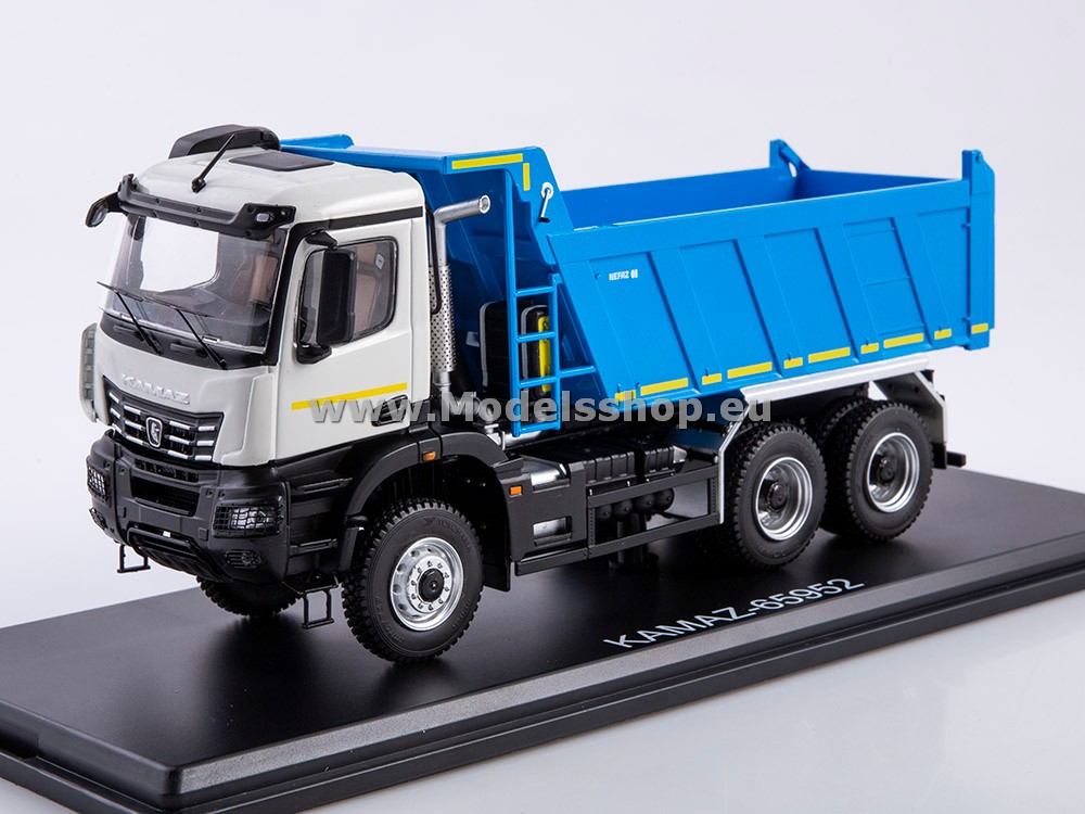 SSM1534 KAMAZ-65952 dump truck, facelift /white-blue/