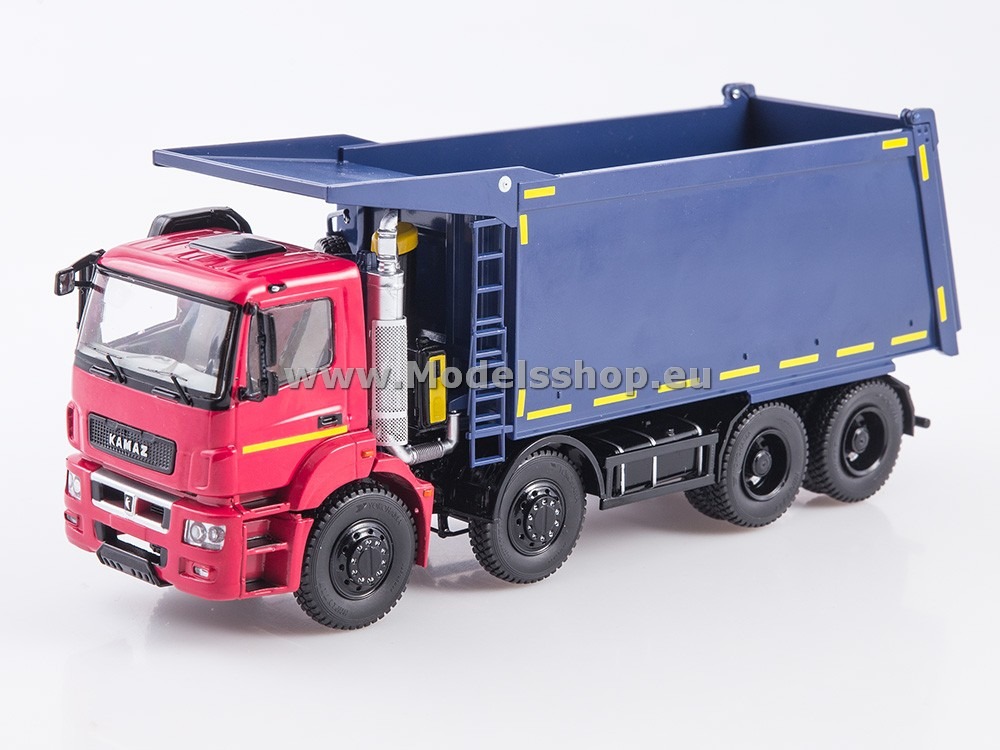SSM1547 KAMAZ-65801-T5 dump truck /red - dark blue/