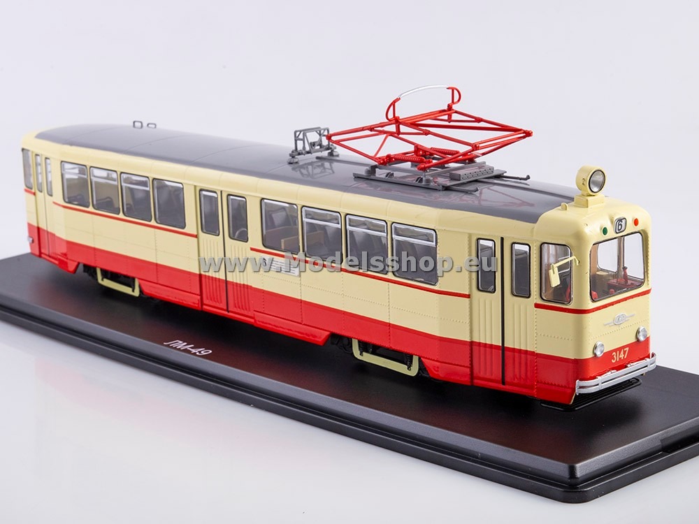 SSM4075 LM-49 Straßenbahn /rot-beige/