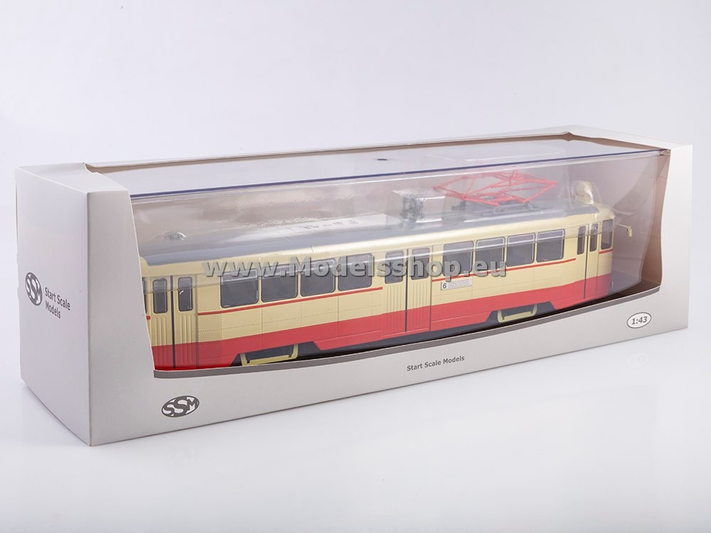 SSM4075 LM-49 Straßenbahn /rot-beige/ - Bild 6 von 6