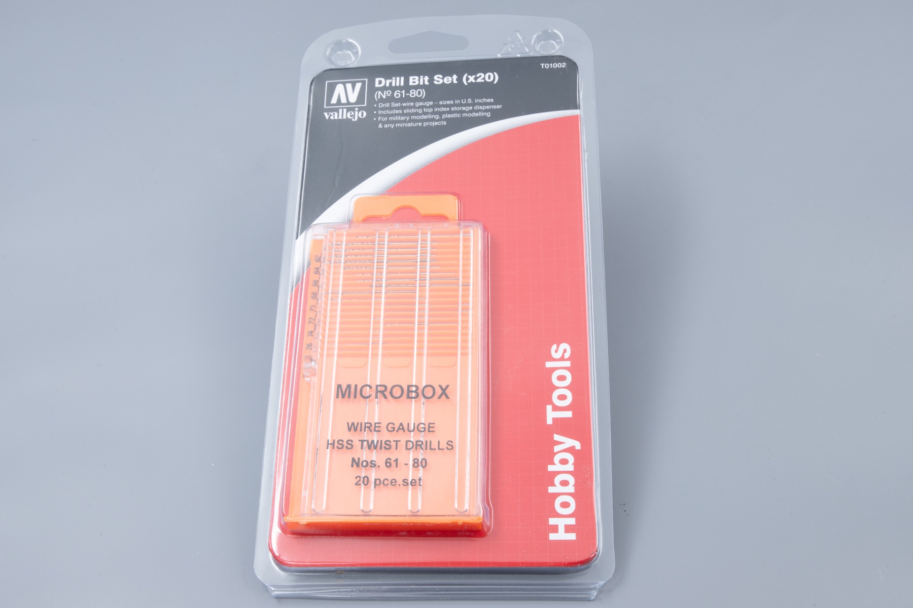 Vallejo T01002 Microbox drill set (20pcs) 61-80 (US sizes)