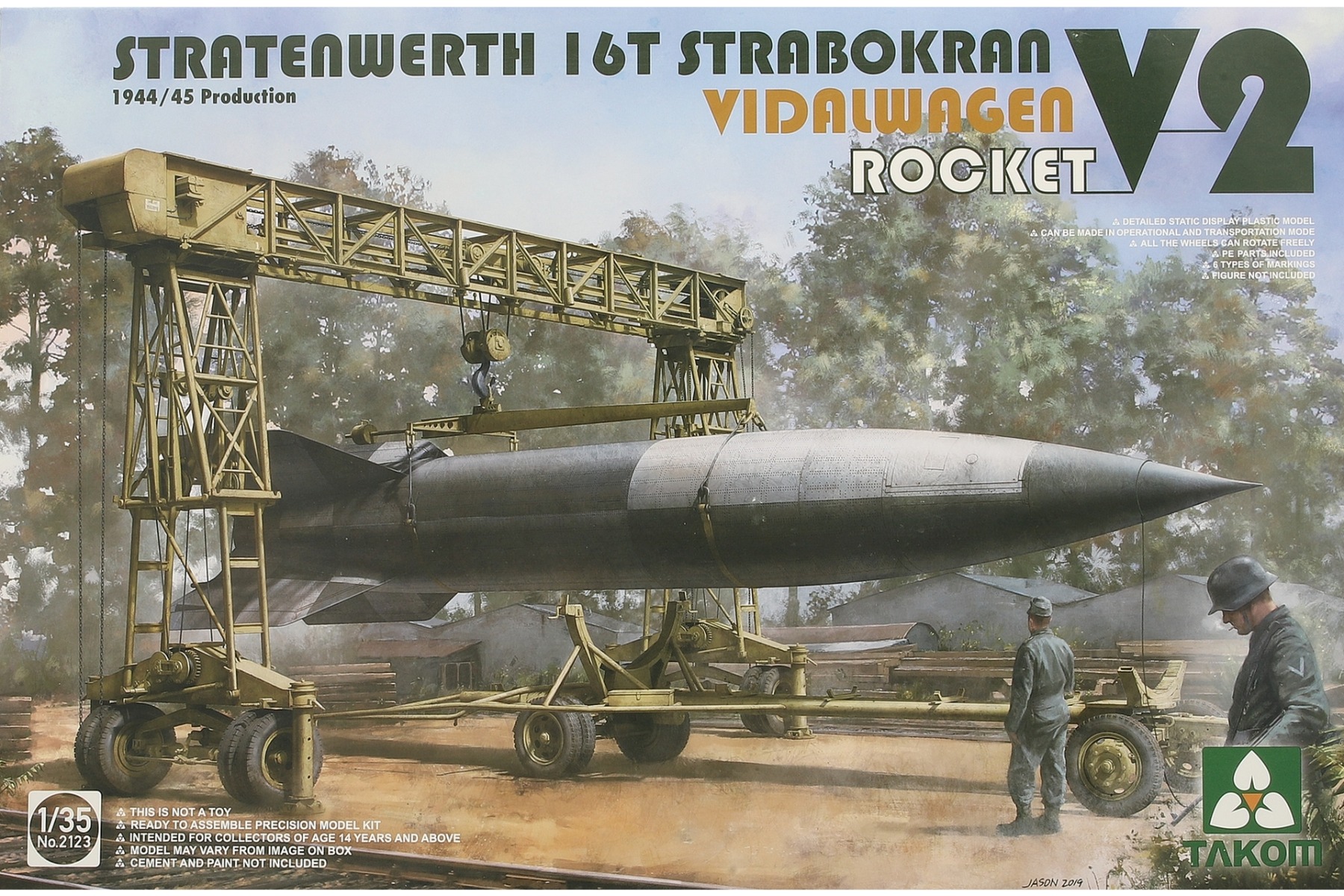 TAKOM2123 Stratenwerth 16T Strabokran Vidalwagen V2 Rocket