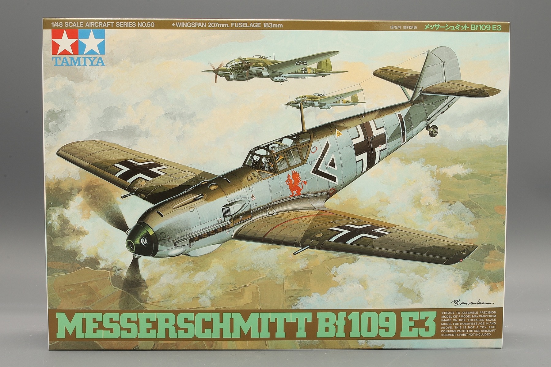 Tamiya TA61050 Messerschmitt Bf109 E3, model kit