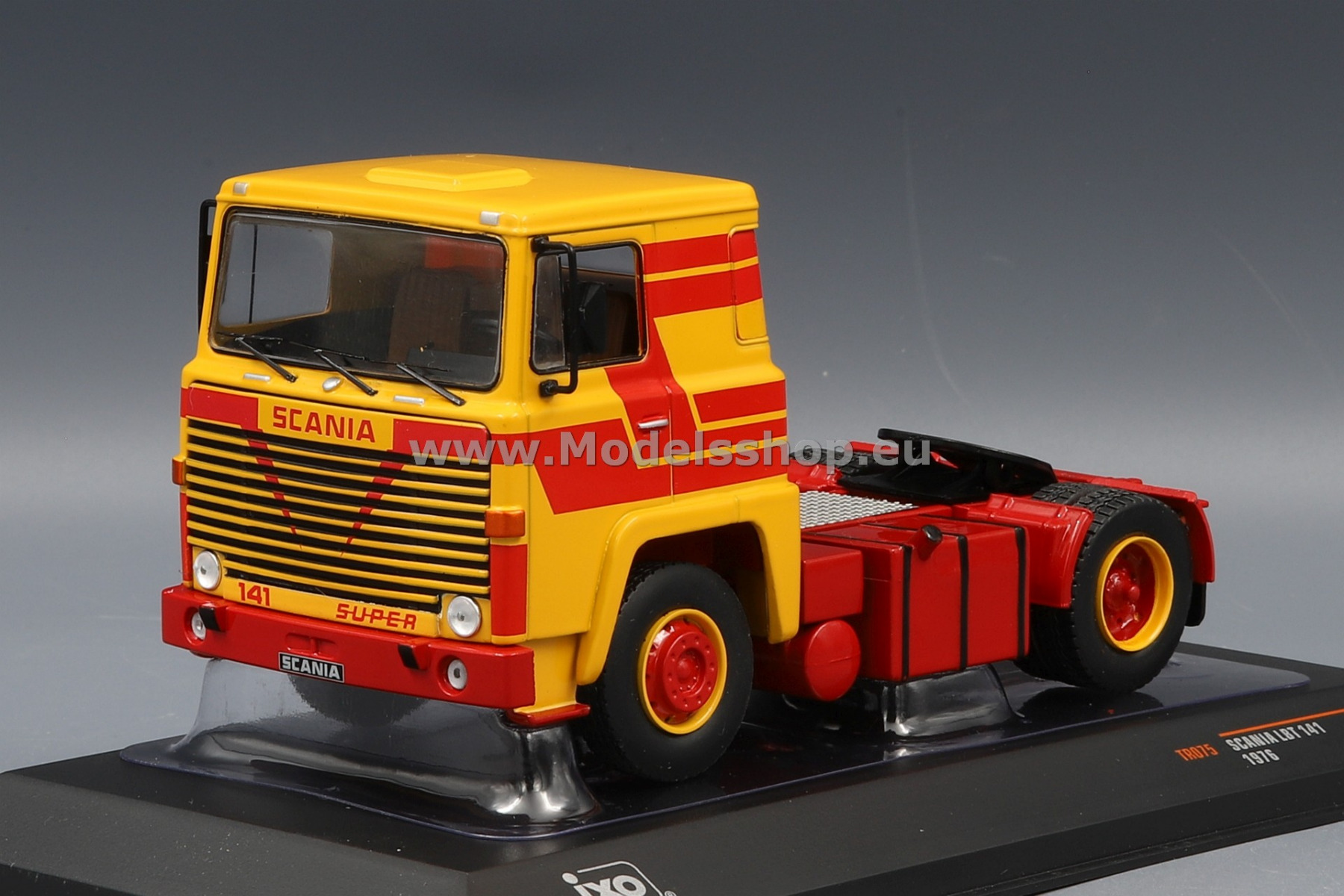 Scania LBT 141 tractor truck 1976 /red-yellow/