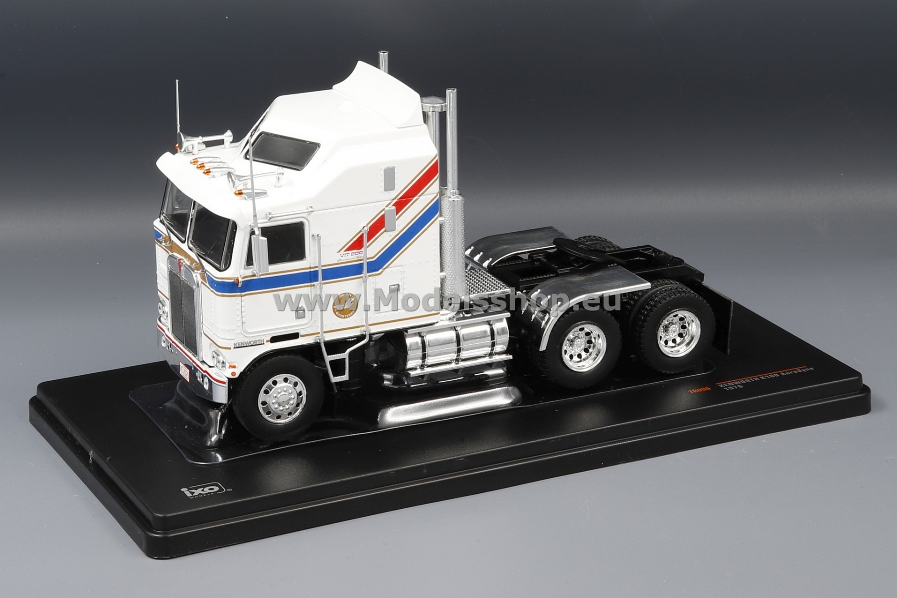 Kenworth K100 Aerodyne, tractor truck, 1976 /white - decorated/ Kenworth K100 Aerodyne, tractor truck, 1976 /white - decorated/