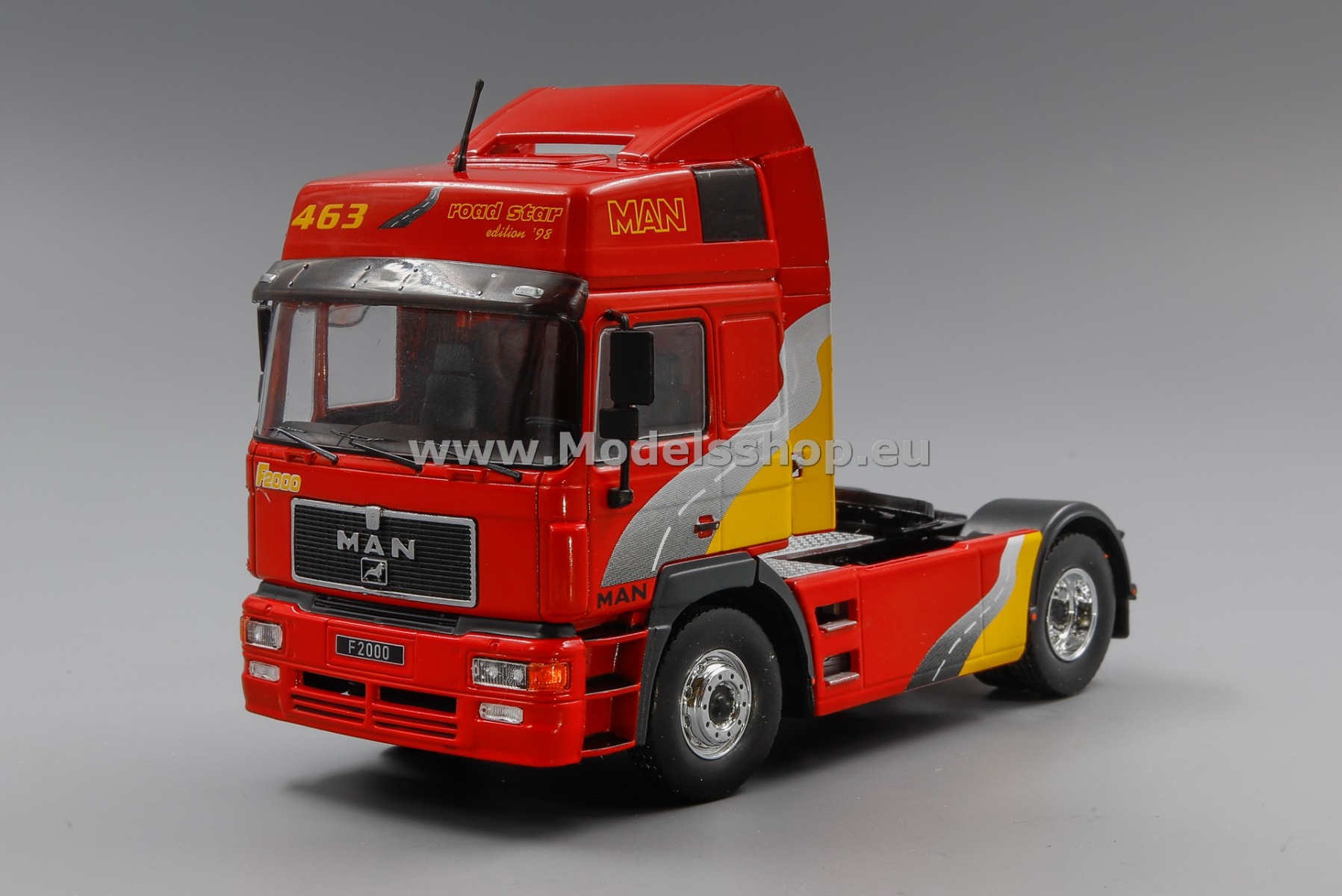 IXO TR138.22 MAN F 2000 tractor truck, 1994 /red - decorated/