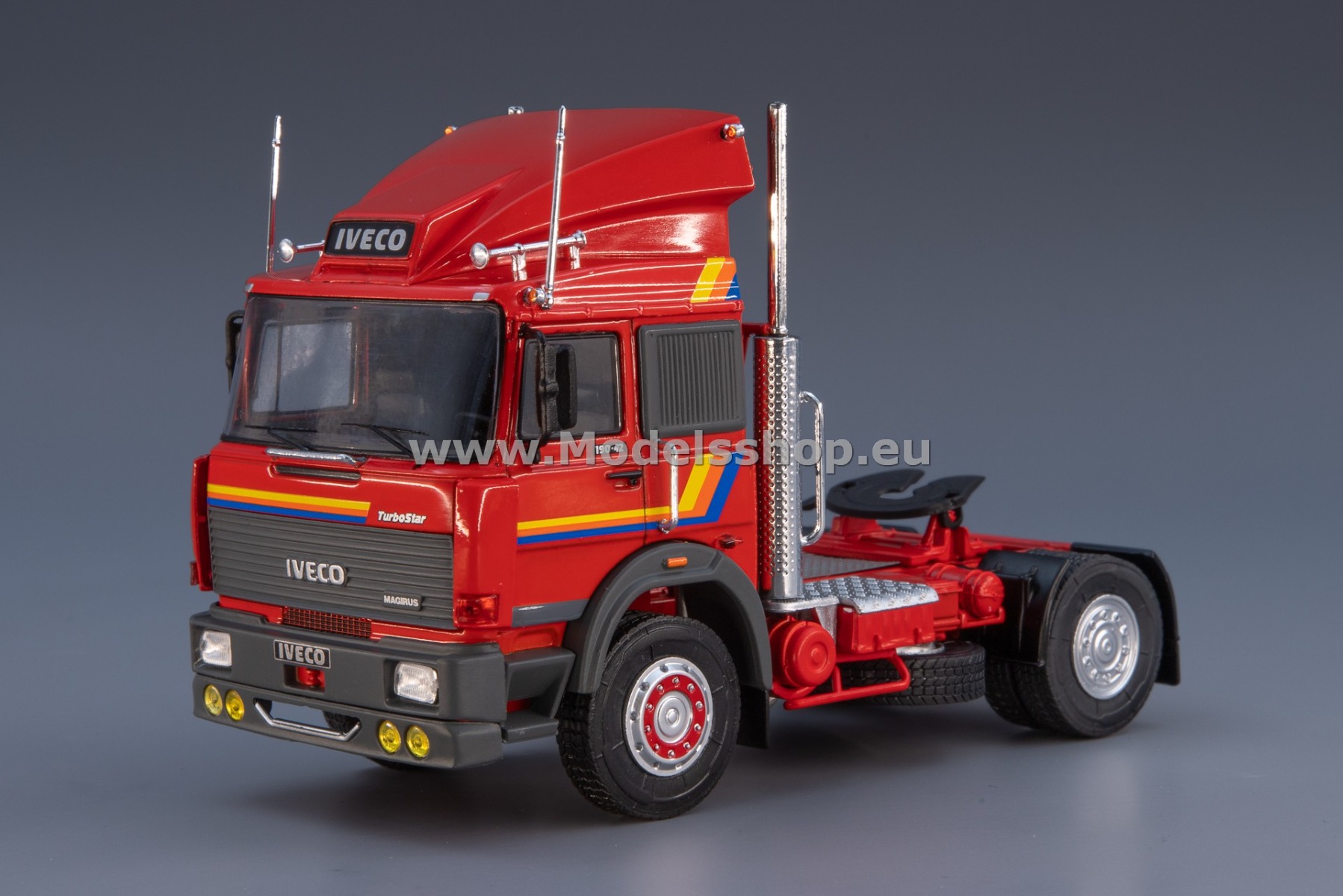IXO TR162 Iveco TurboStar 190-42 tractor truck, 1984 /red/