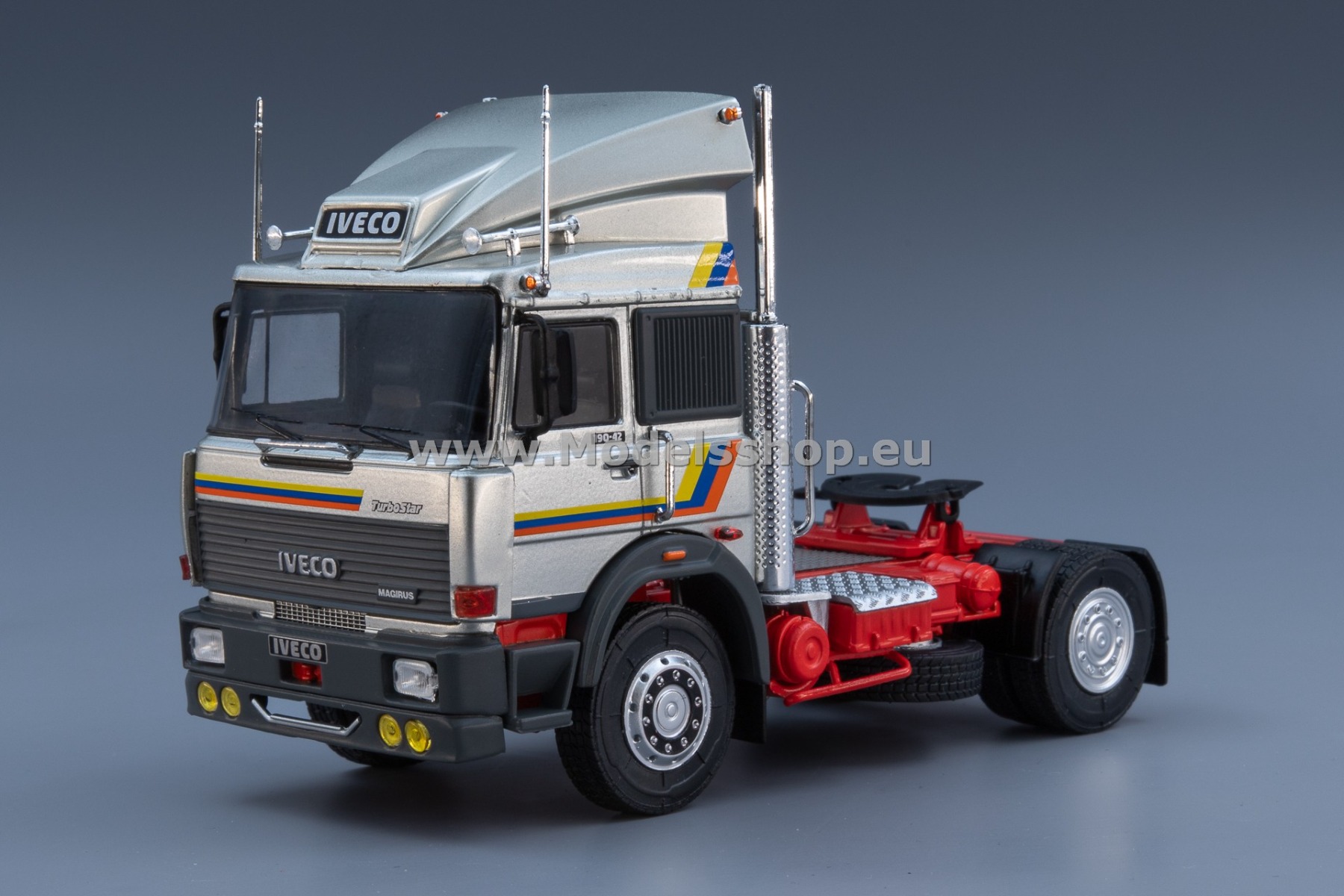 Iveco Turbostar 190-42 tractor truck, 1984  /silver/