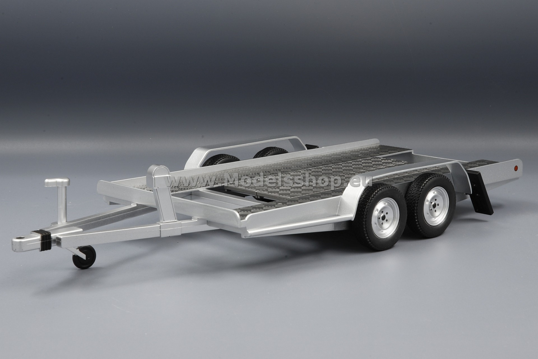 IXO TRL005-18 Autotrailer w. 2-axles /silver/