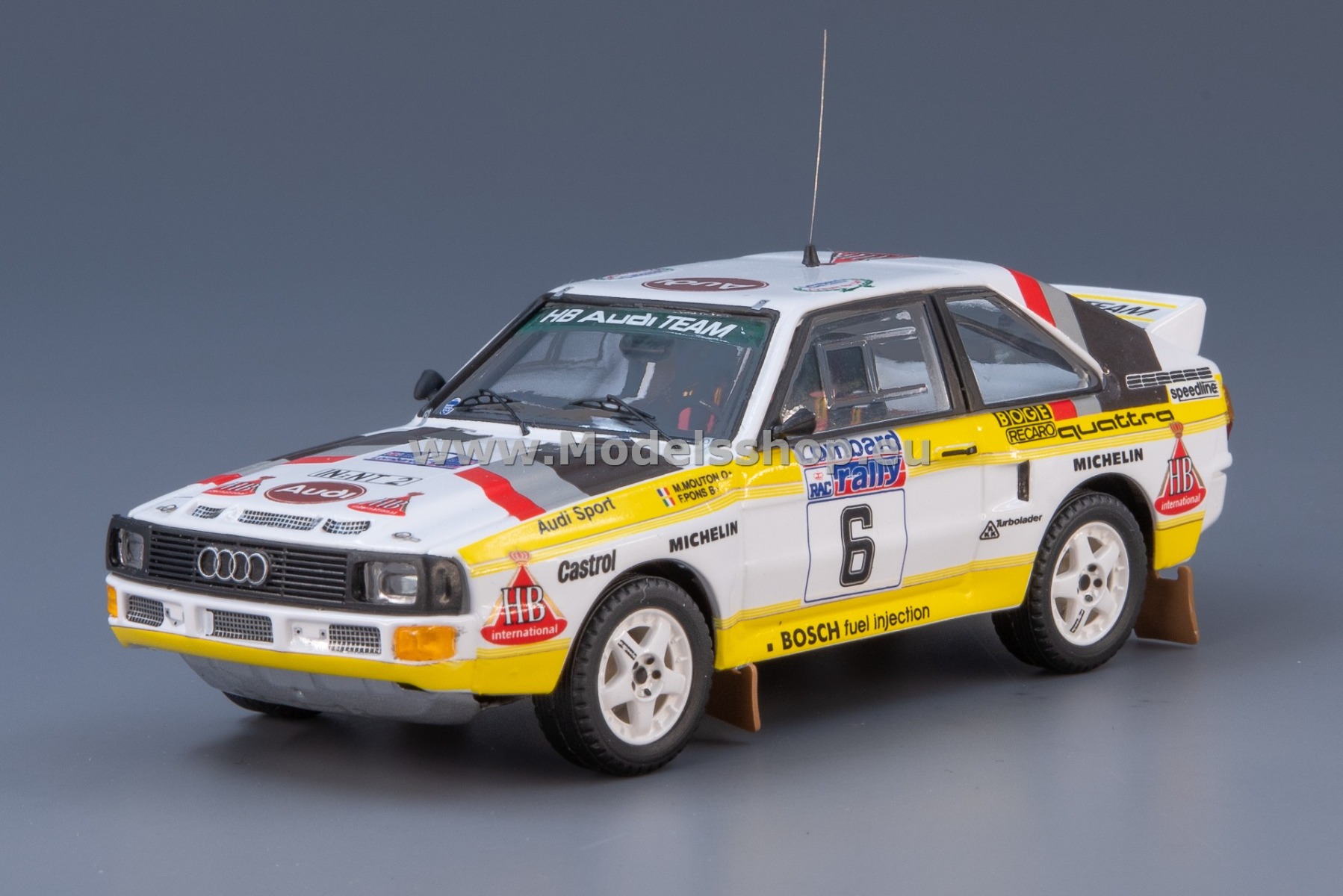 Audi Sport Quattro, No.6, HB Audi team, HB, Rally WM, RAC Rally 1984, M.Mouton/F.Pons
